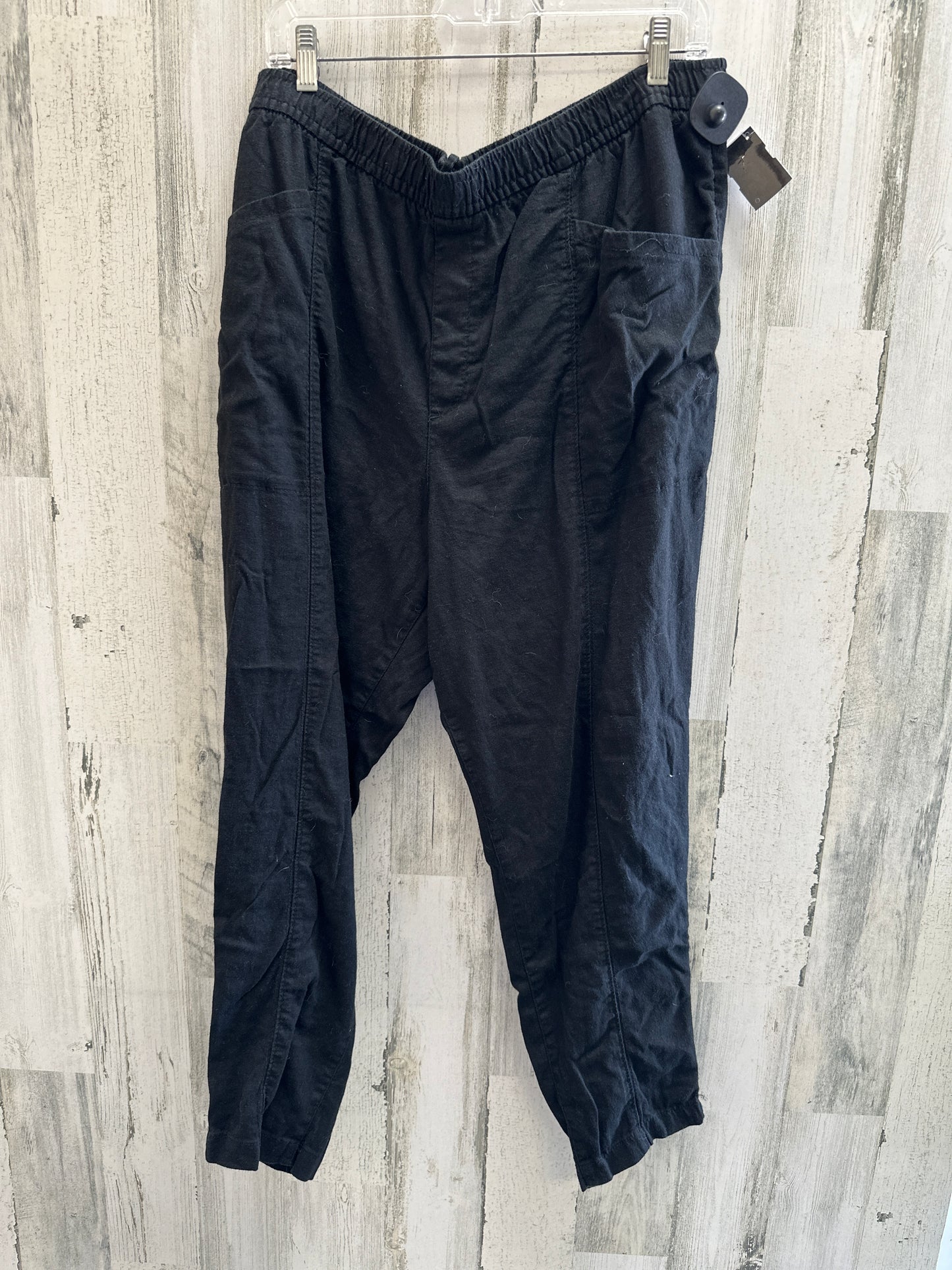 Black Pants Linen Old Navy, Size 14