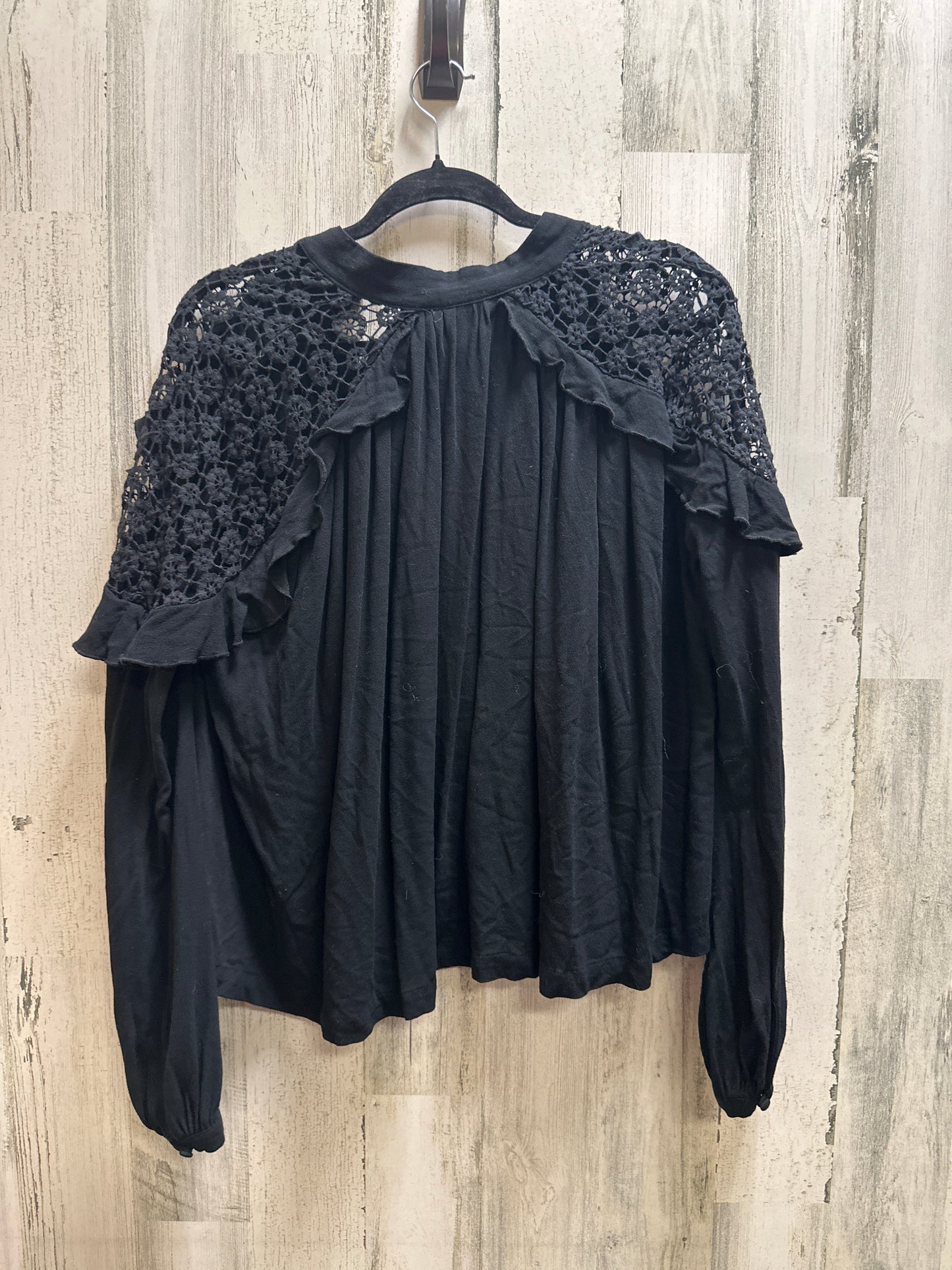 Black Top Long Sleeve Free People, Size S