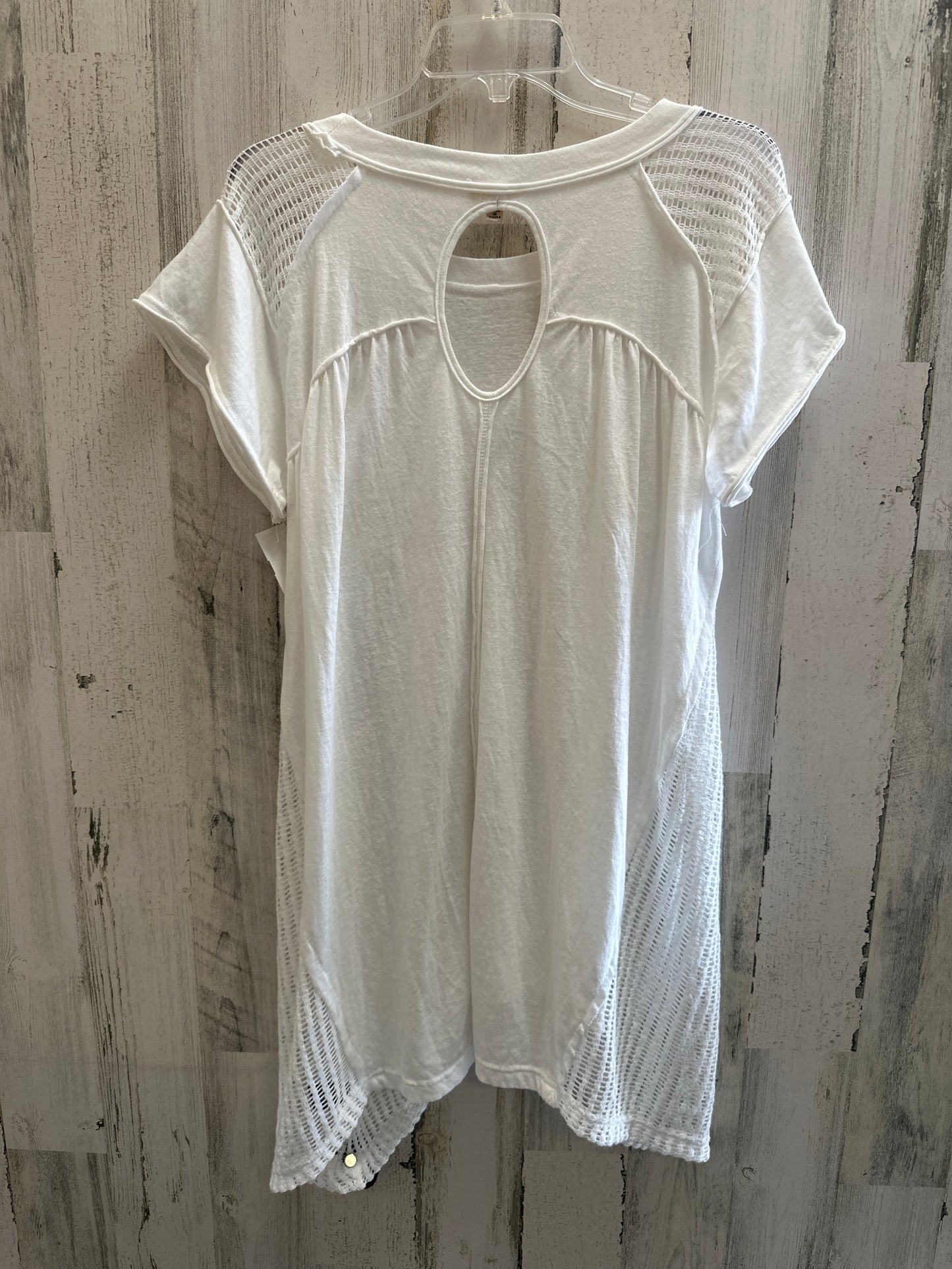 White Top Short Sleeve Pol, Size S