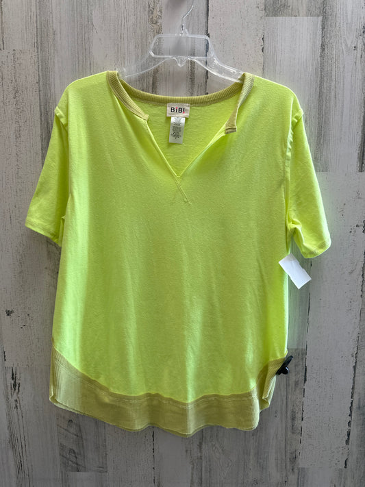 Yellow Top Short Sleeve Bibi, Size S