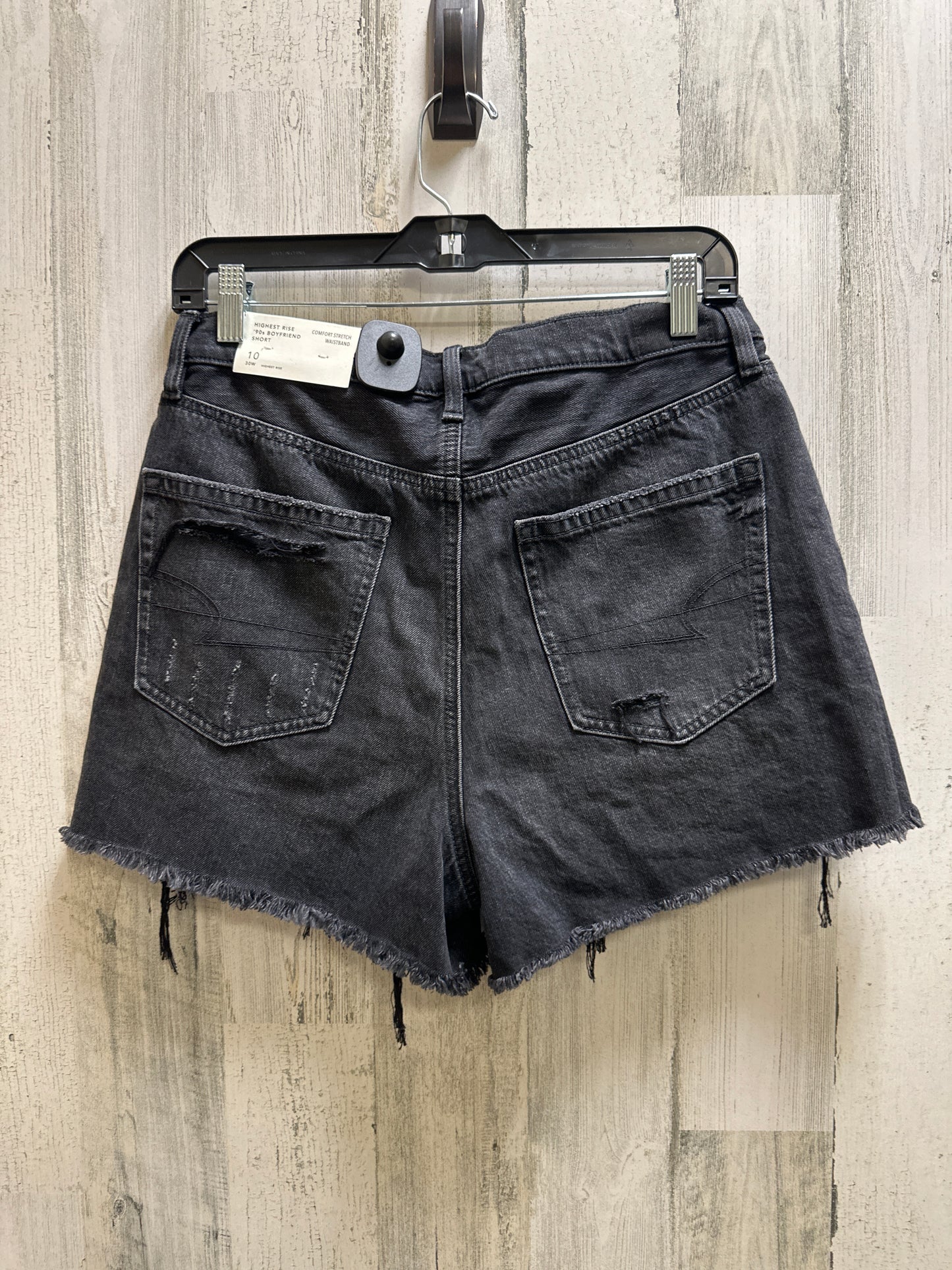 Black Denim Shorts American Eagle, Size 10