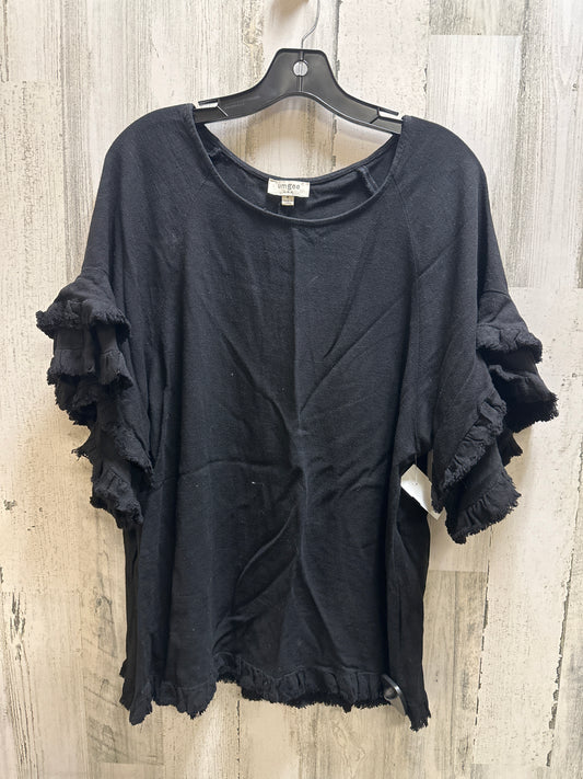 Black Top Short Sleeve Umgee, Size M