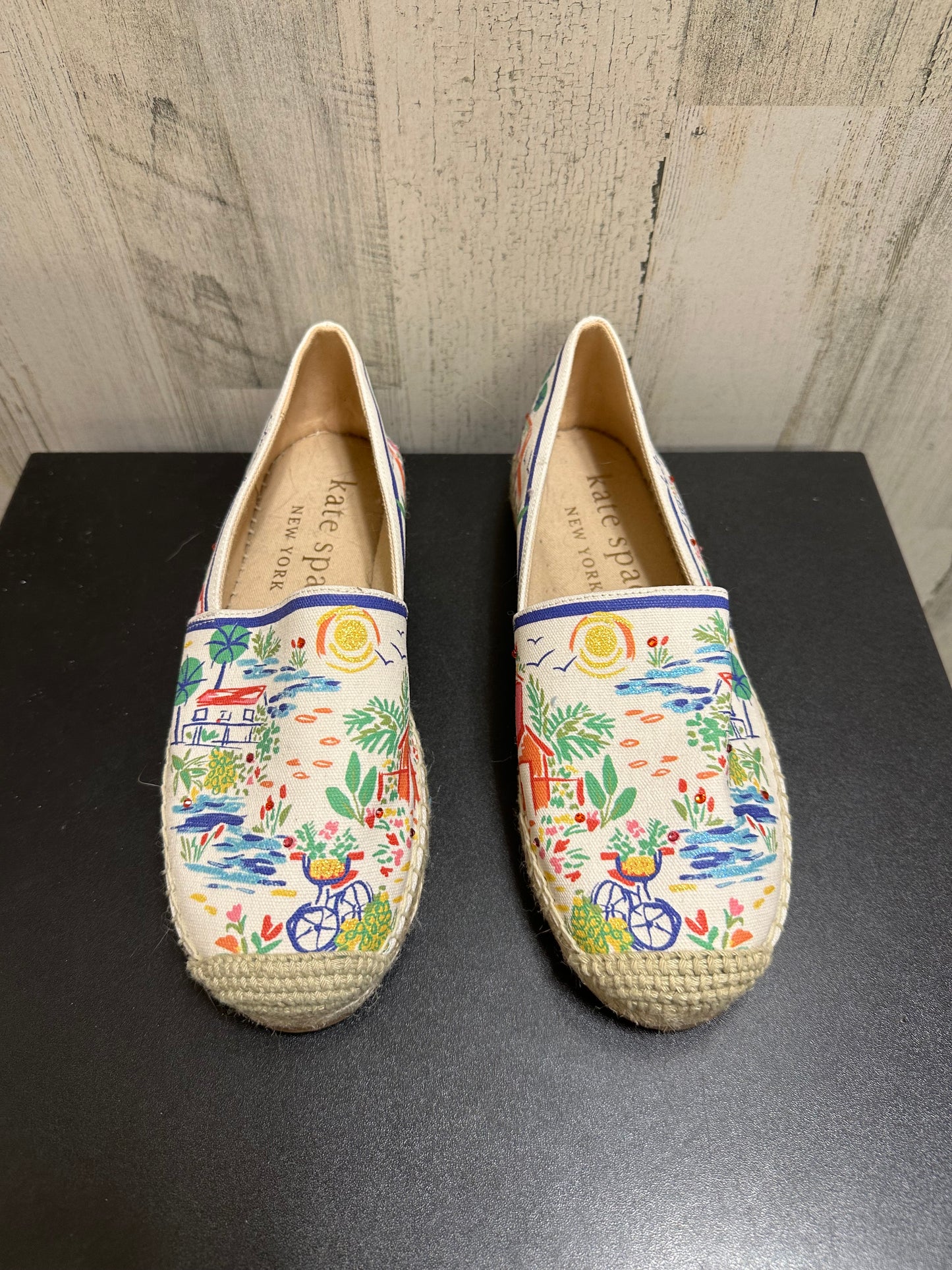 Beige Shoes Flats Kate Spade, Size 6