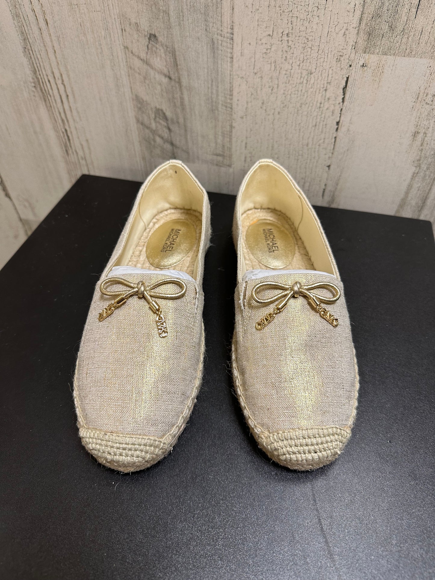 Gold Shoes Flats Michael Kors, Size 6.5