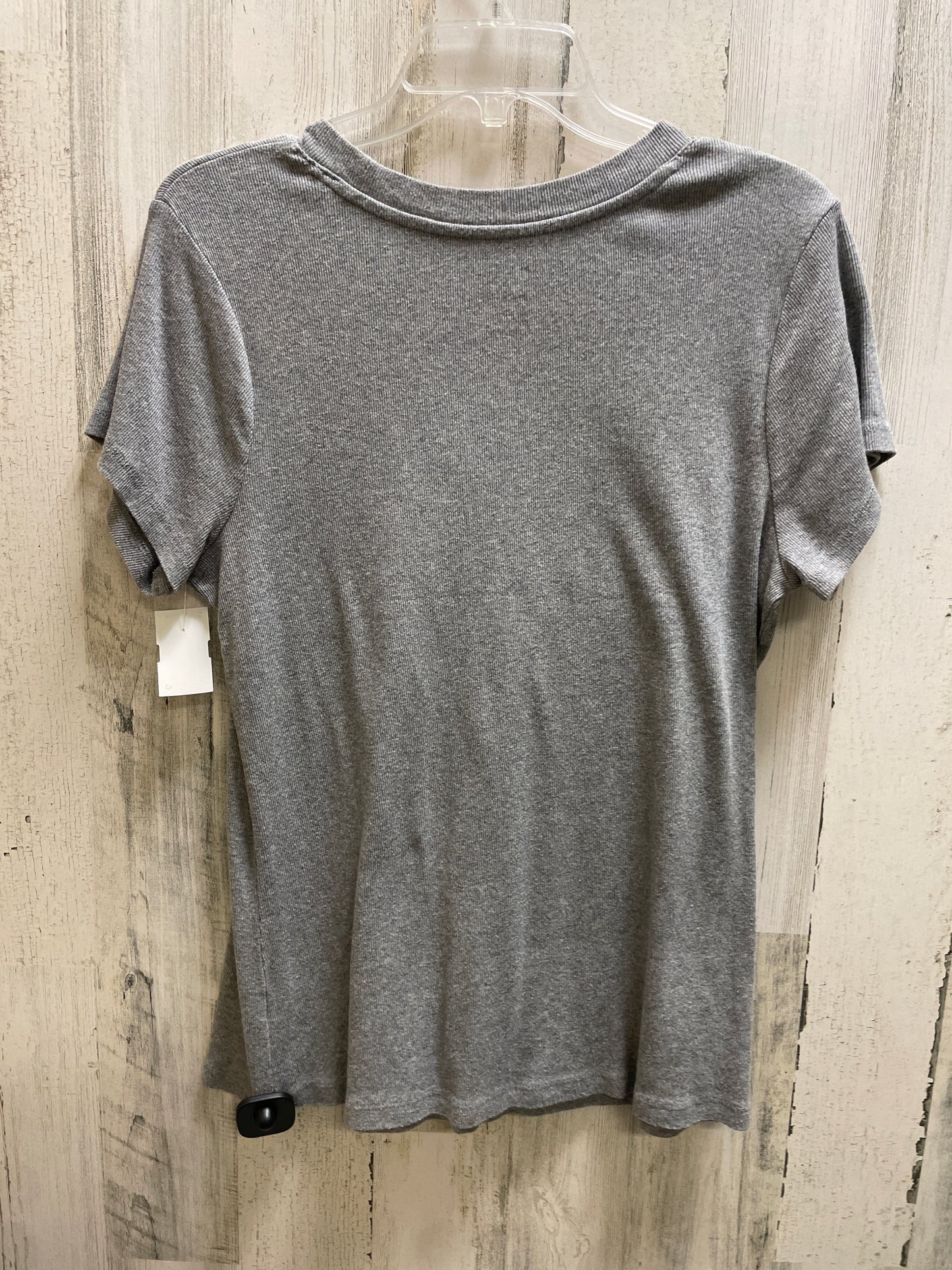 Top Short Sleeve By A New Day In Grey, Size: 2x