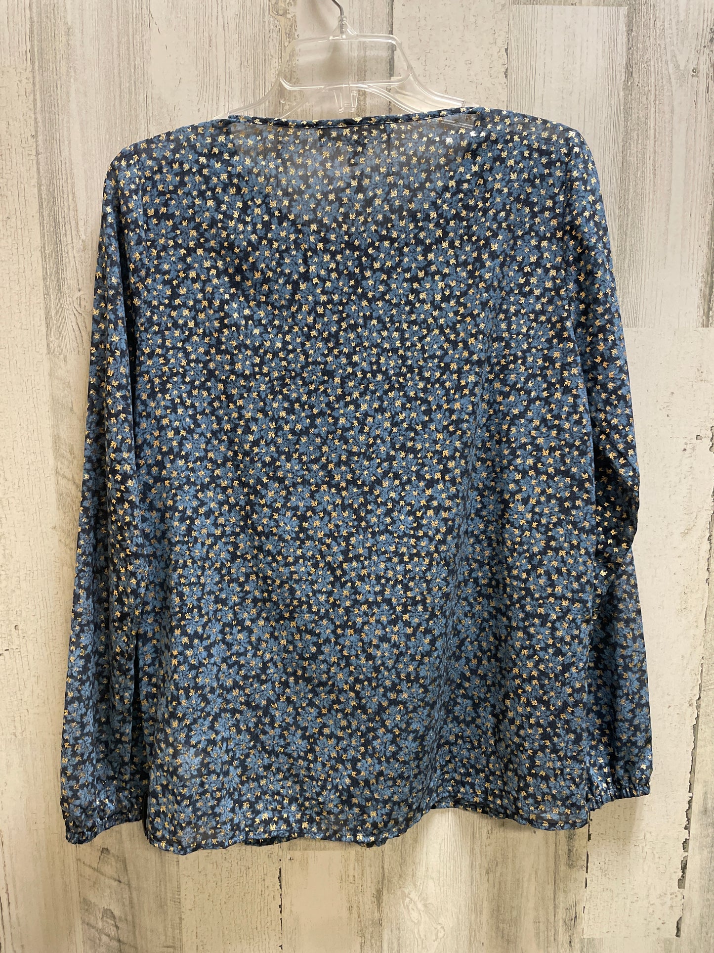 Blue Top Long Sleeve Michael Kors, Size S