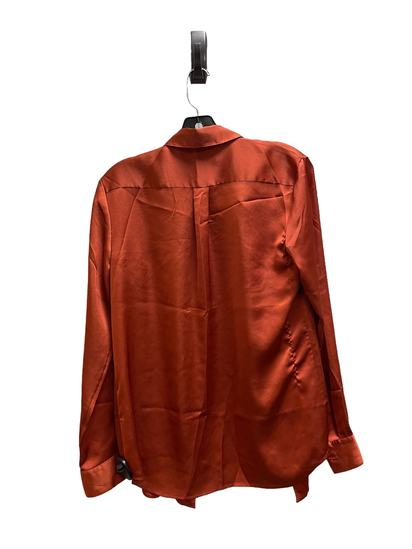 Top Long Sleeve By Banana Republic In Orange, Size: S