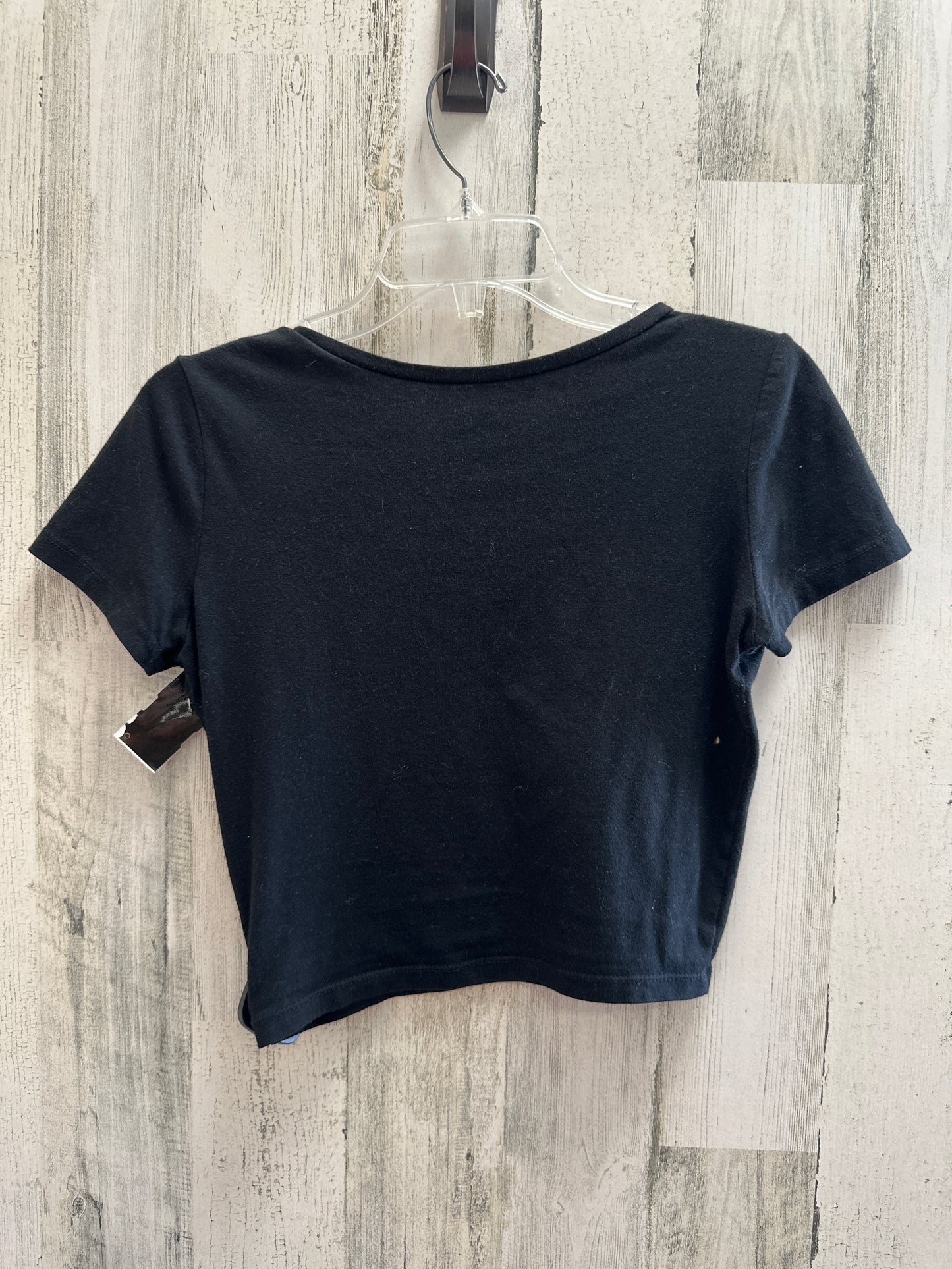 Black Top Short Sleeve Basic Wild Fable, Size S