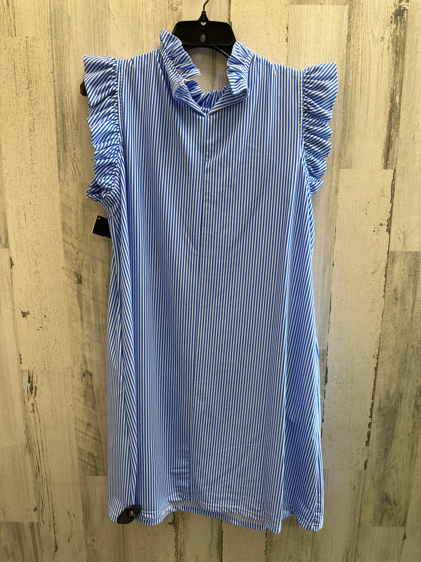 Blue Dress Casual Midi Jude Connally, Size Xl