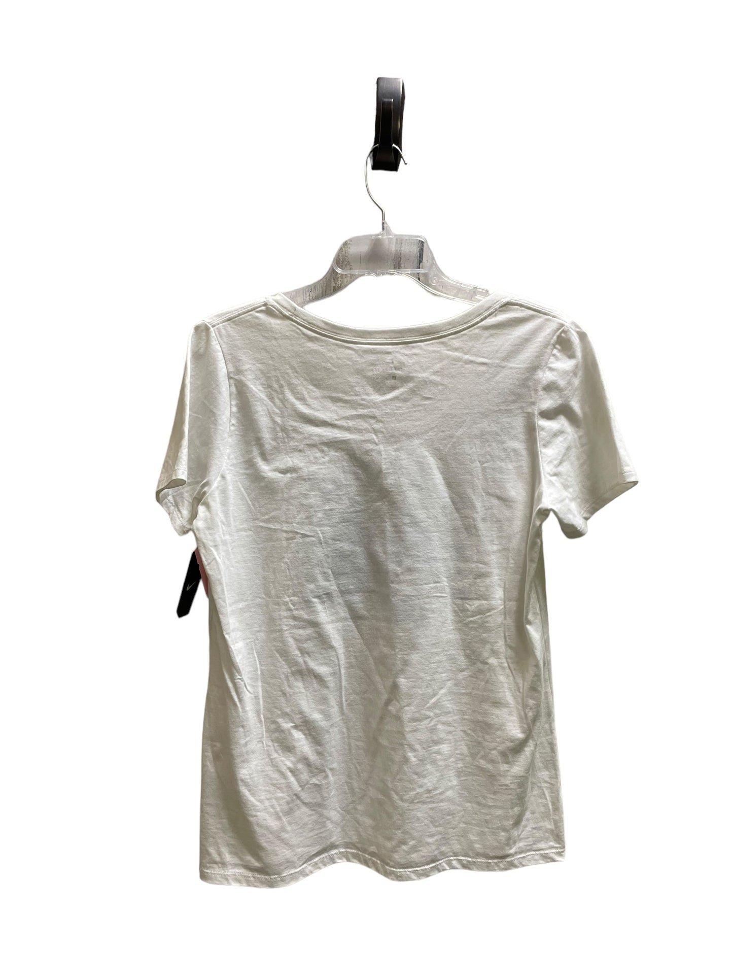 Top Short Sleeve By Nike Apparel In White, Size: M