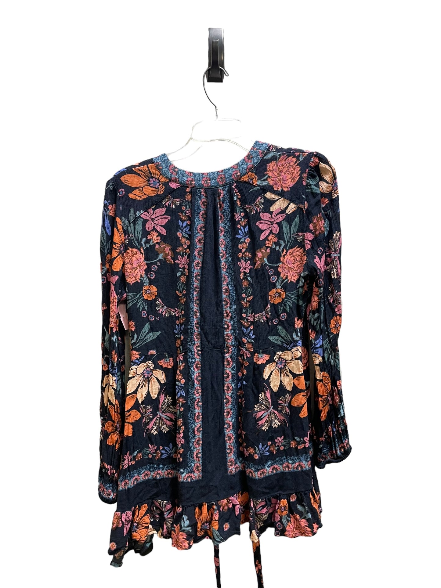 Top Long Sleeve By Free People In Floral Print, Size: S