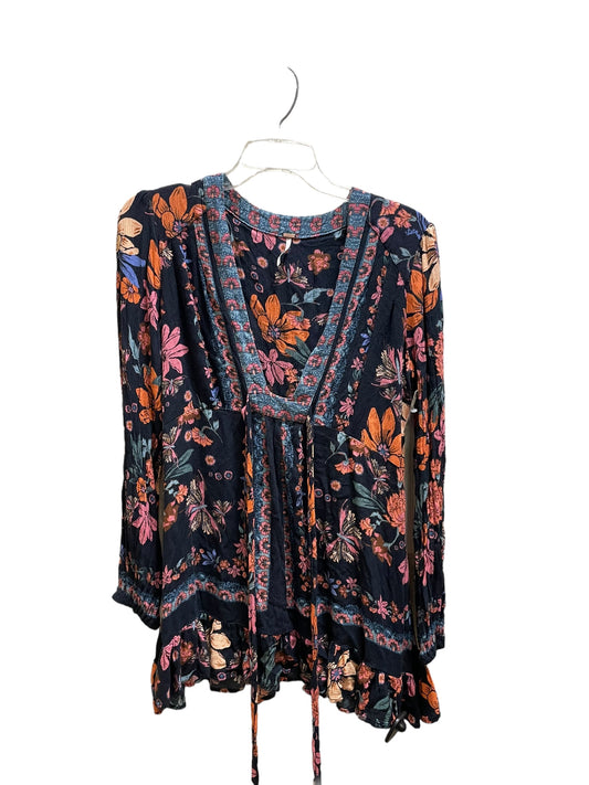 Top Long Sleeve By Free People In Floral Print, Size: S