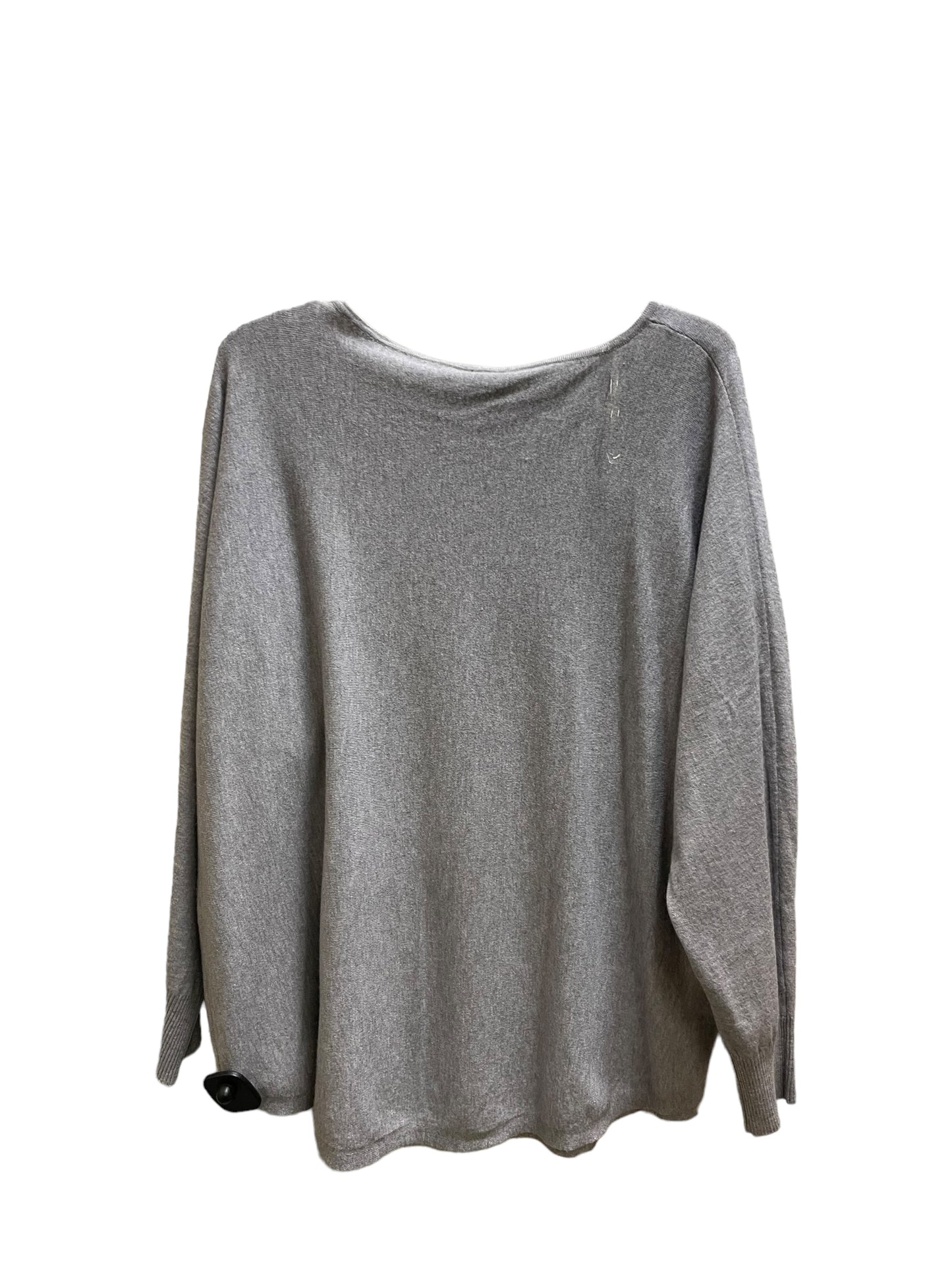 Sweater By Clothes Mentor In Grey, Size: 1x