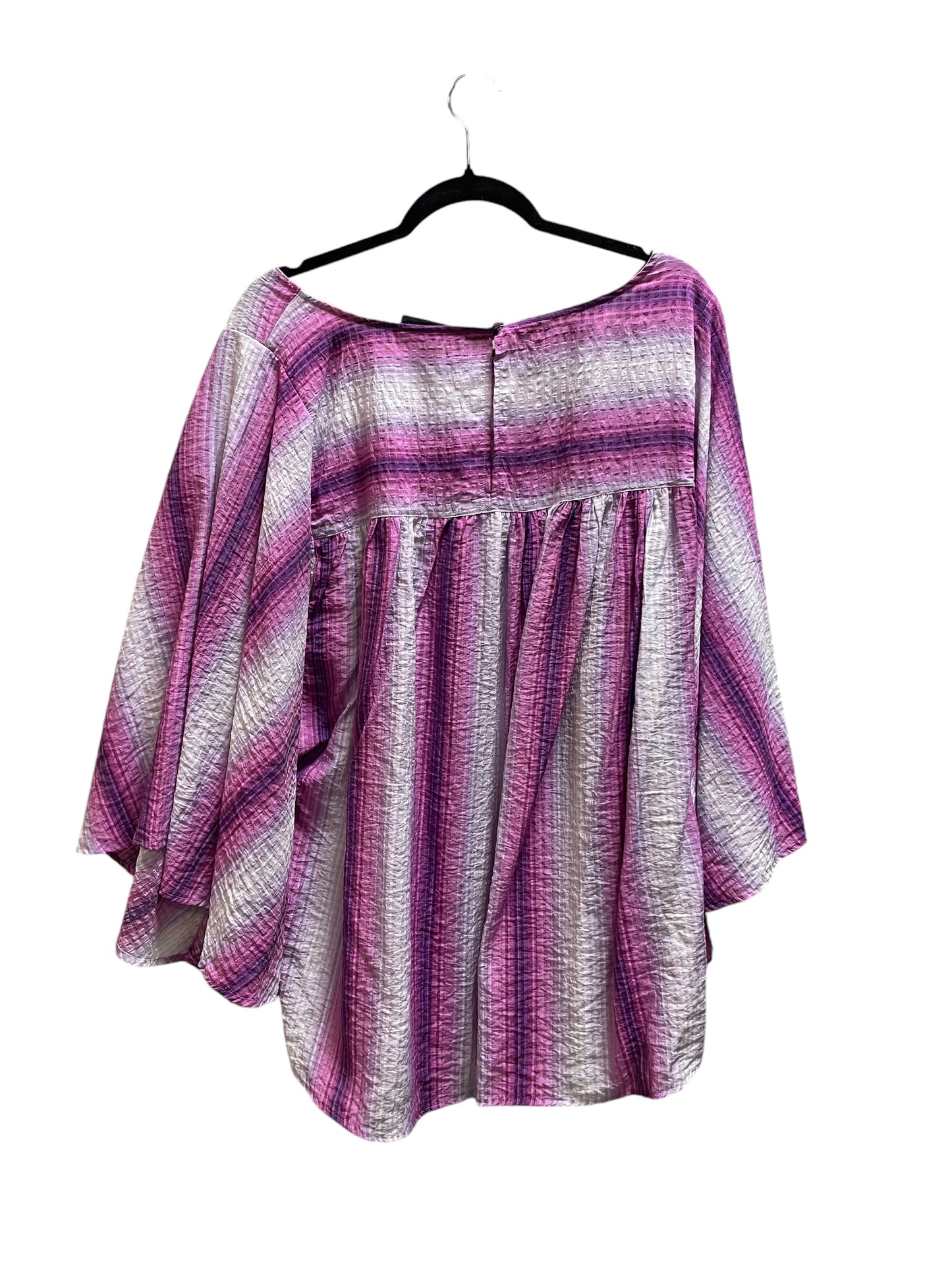 Top Long Sleeve By Lane Bryant In Purple, Size: 3x