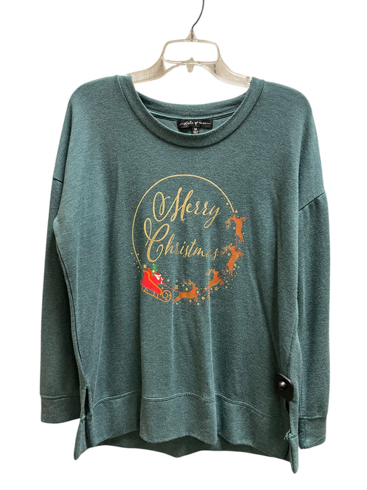 Top Long Sleeve By Clothes Mentor In Green, Size: M