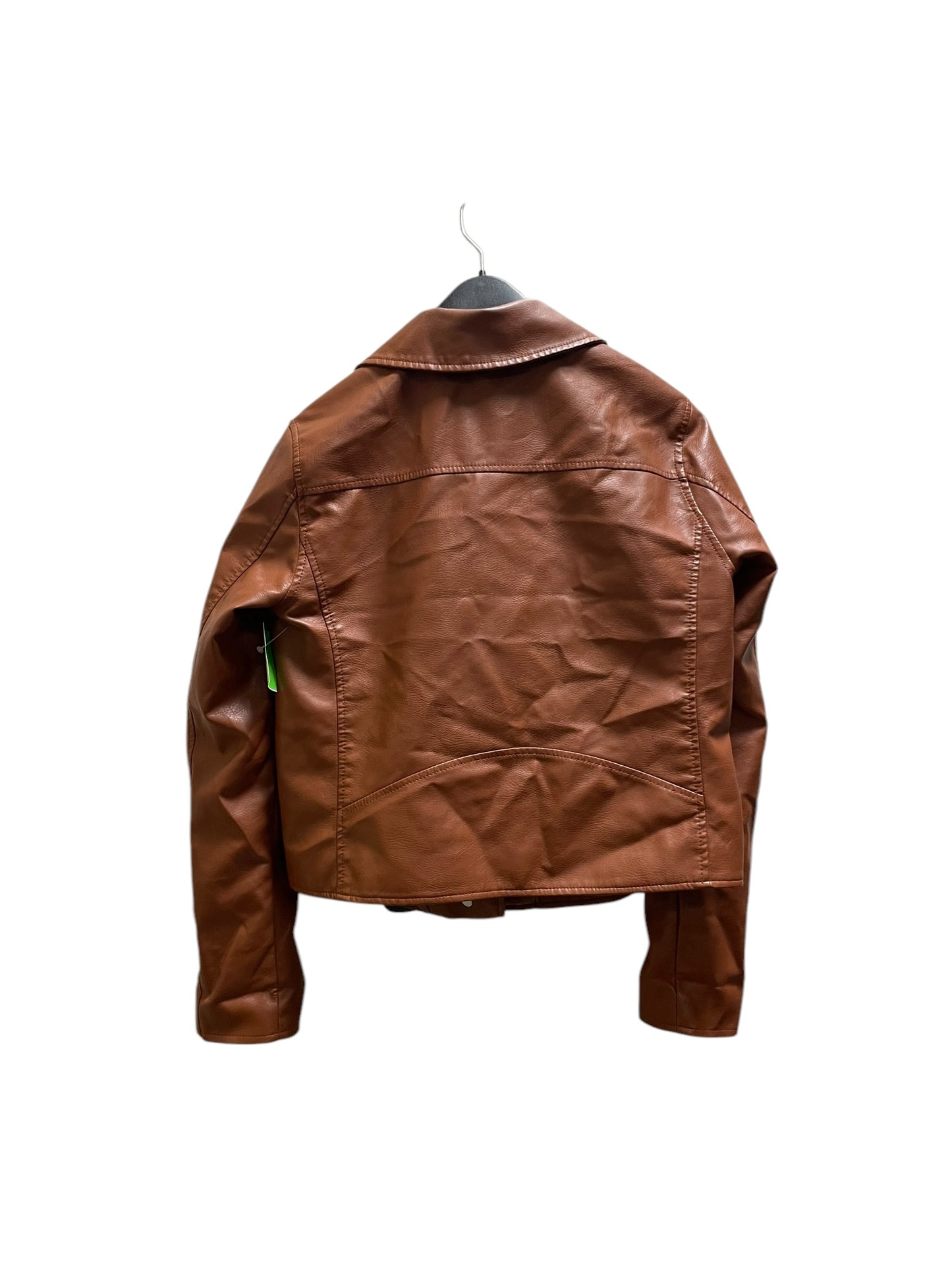 Jacket Leather By Anthropologie In Brown, Size: S