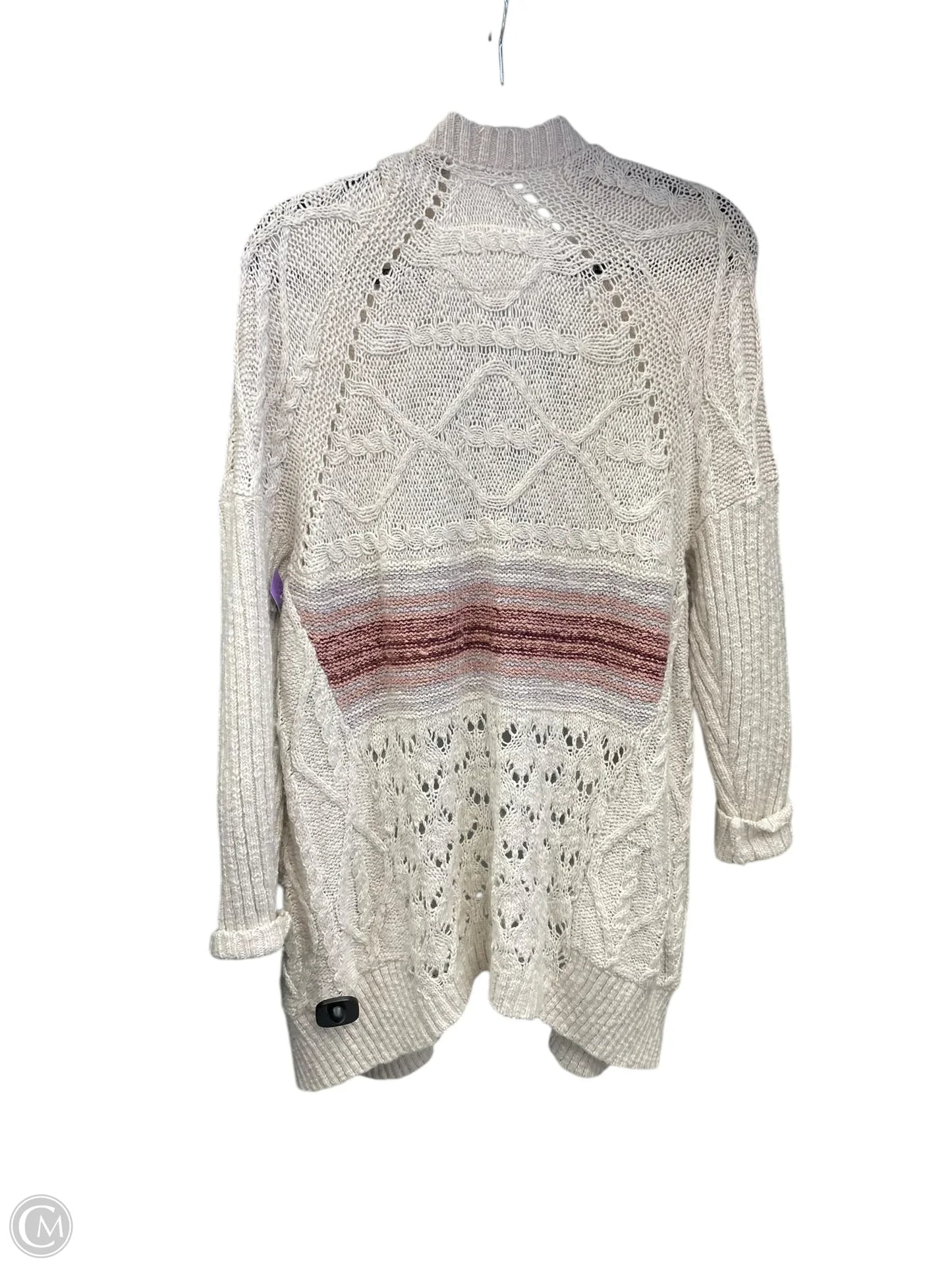 Sweater Cardigan By Anthropologie In Cream, Size: Xs