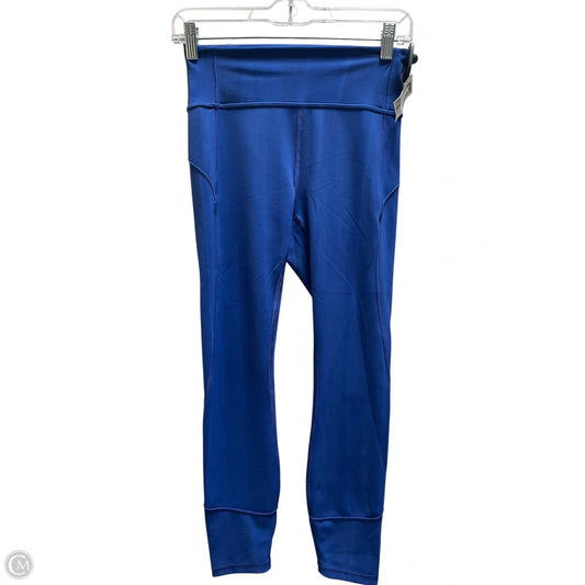 Athletic Capris By Lululemon In Blue, Size: 6