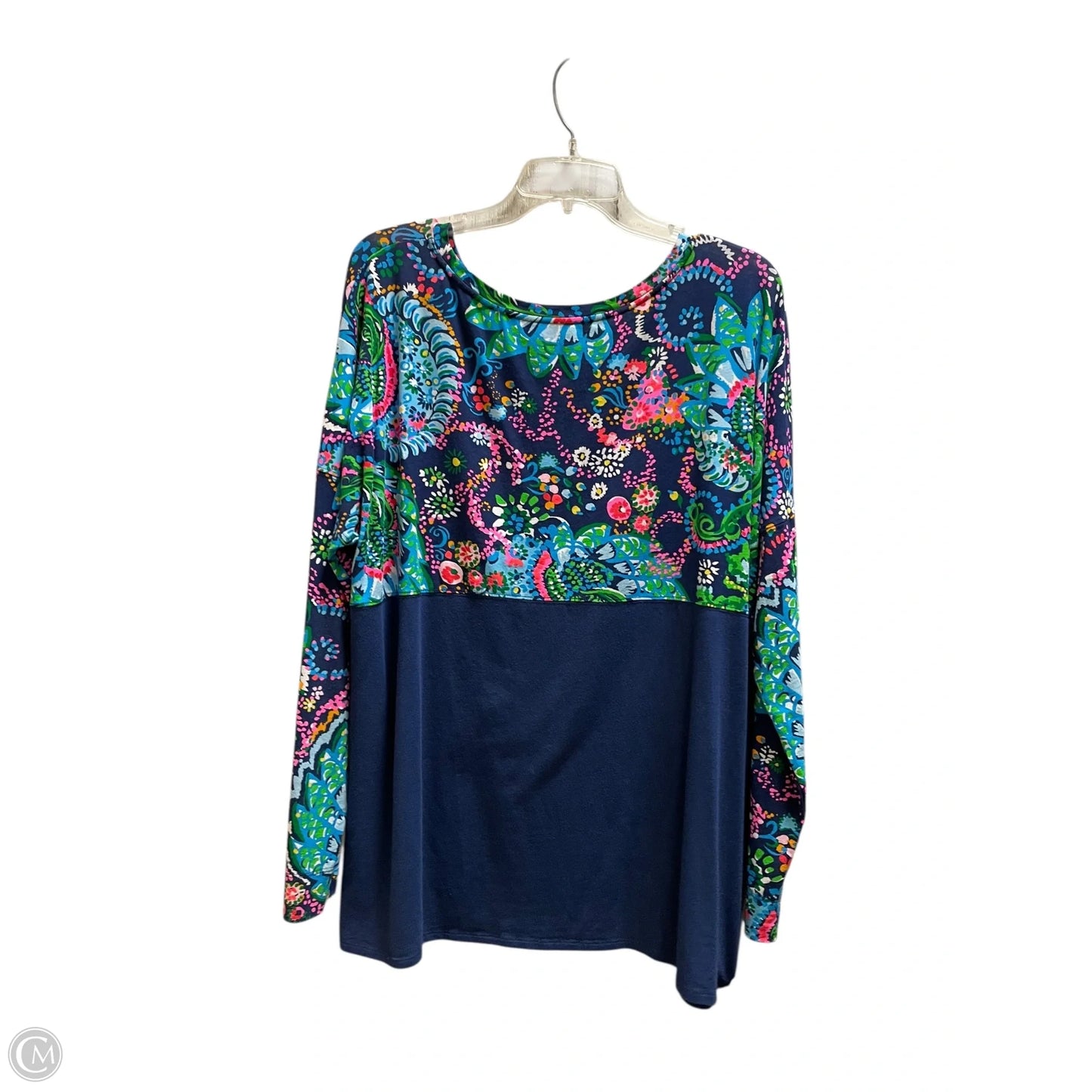 Top Long Sleeve Designer By Lilly Pulitzer In Multi-colored, Size: Xxl
