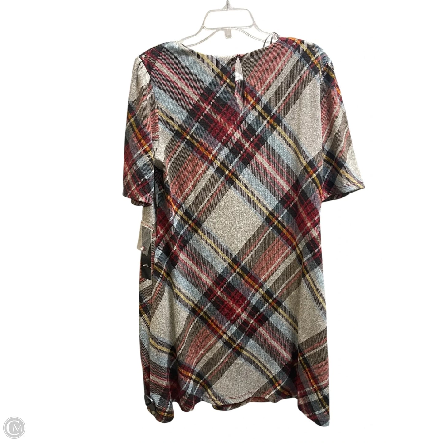 Dress Casual Midi By Clothes Mentor In Plaid Pattern, Size: M
