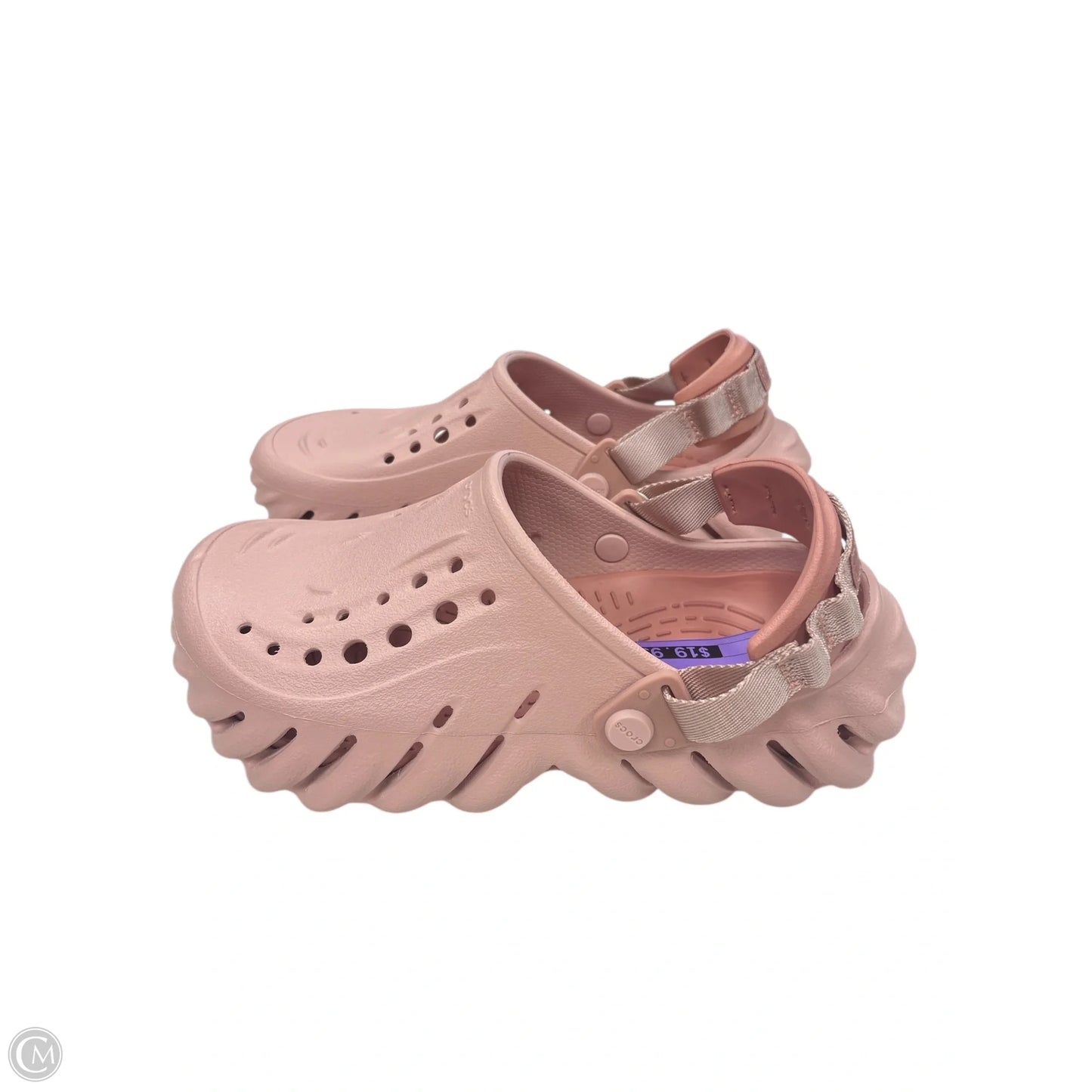 Shoes Flats By Crocs In Pink, Size: 6