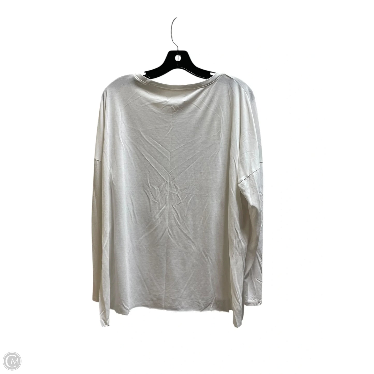 Top Long Sleeve By Abercrombie And Fitch In White, Size: L