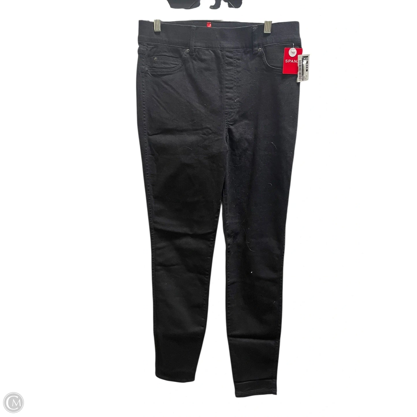 Jeans Straight By Spanx In Black, Size: 12