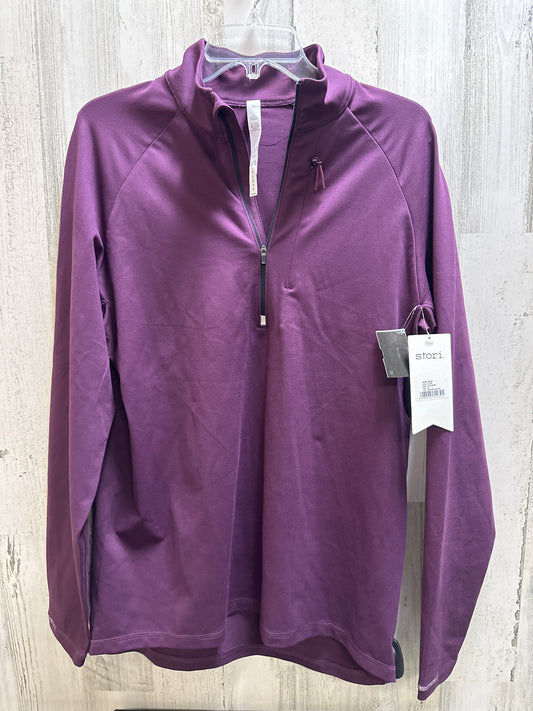 Purple Athletic Jacket Clothes Mentor, Size M