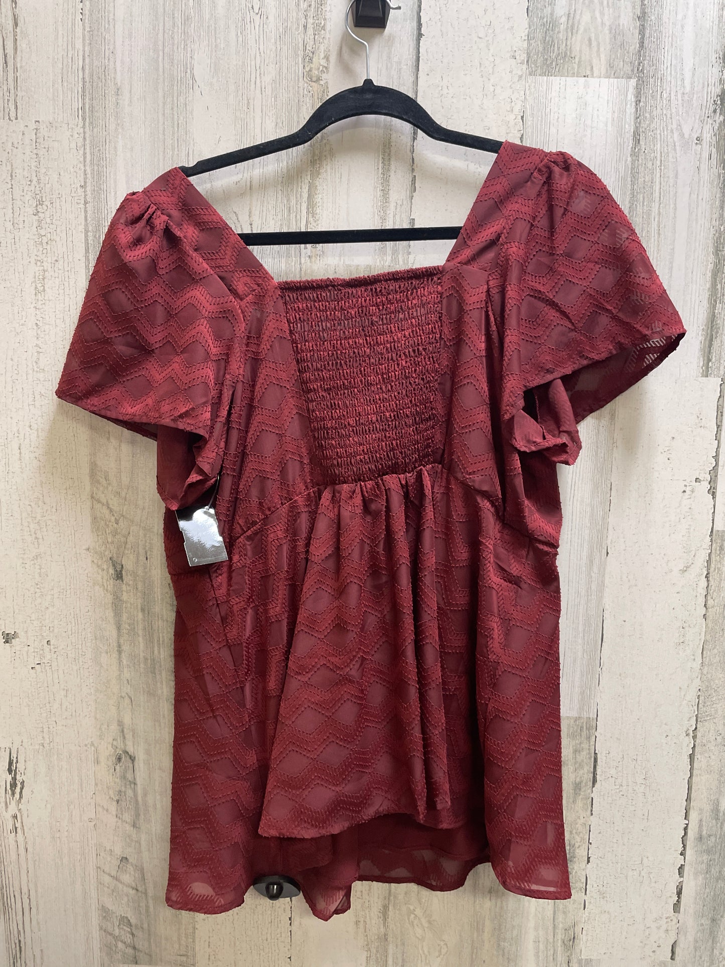 Red Top Short Sleeve Torrid, Size L