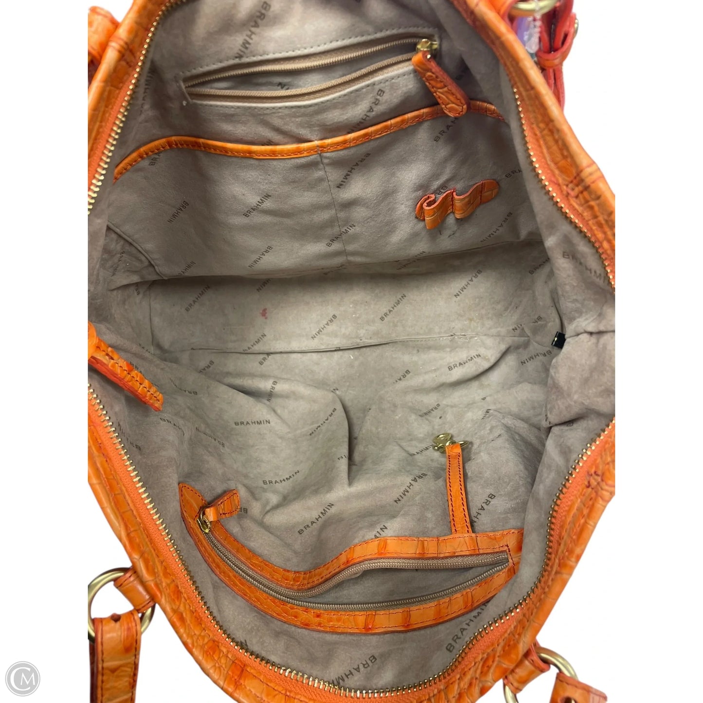 Handbag Designer By Brahmin, Size: Large