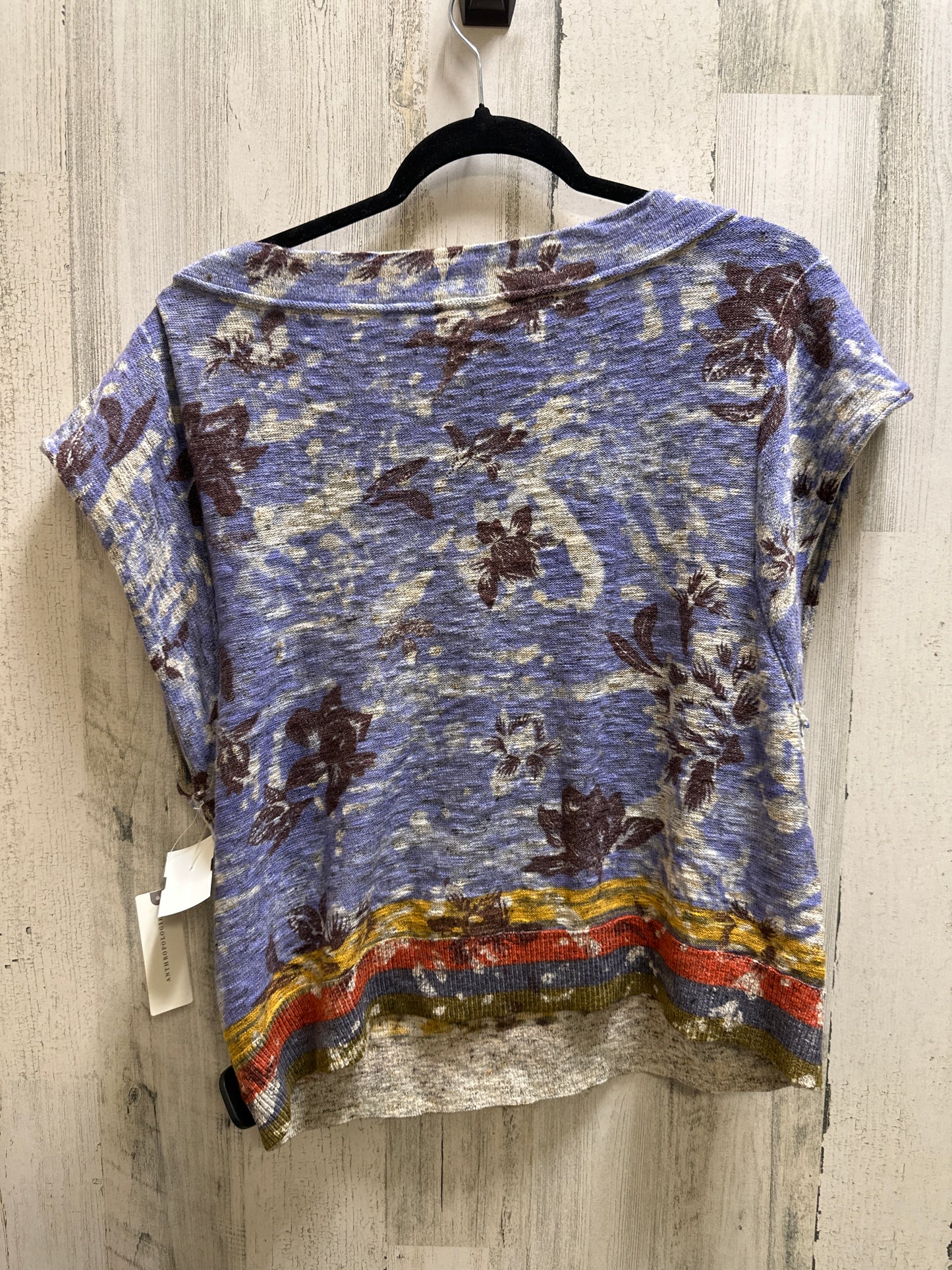 Floral Print Top Short Sleeve Pilcro, Size M