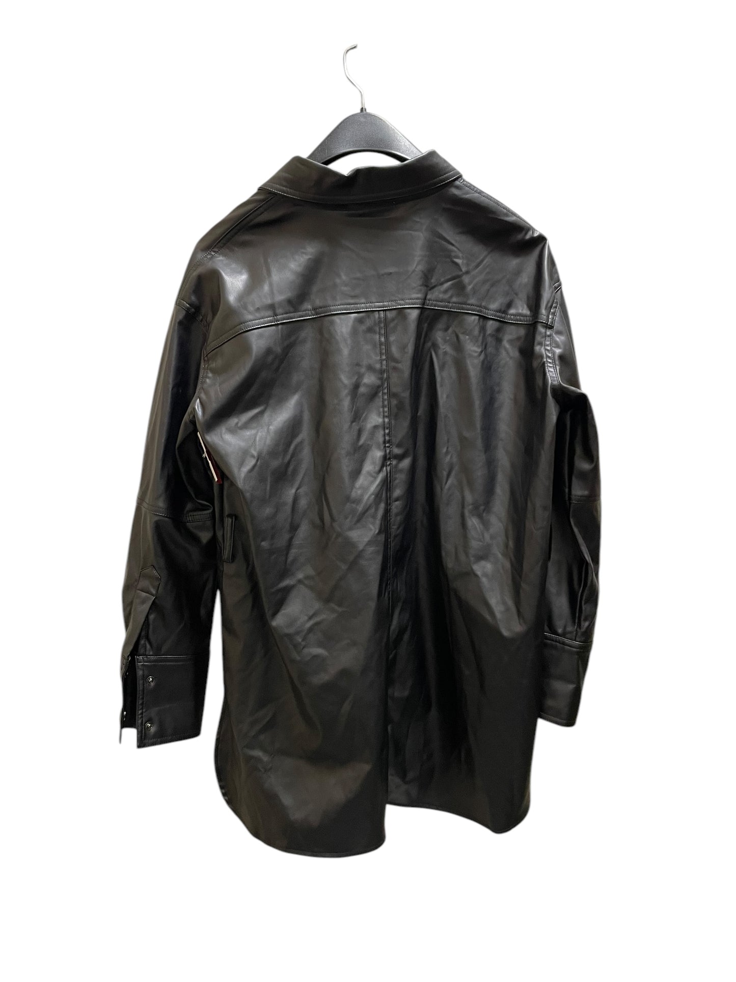 Jacket Leather By Peter Nygard In Black, Size: S