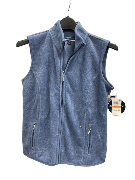 Vest Fleece By Karen Scott In Blue, Size: S