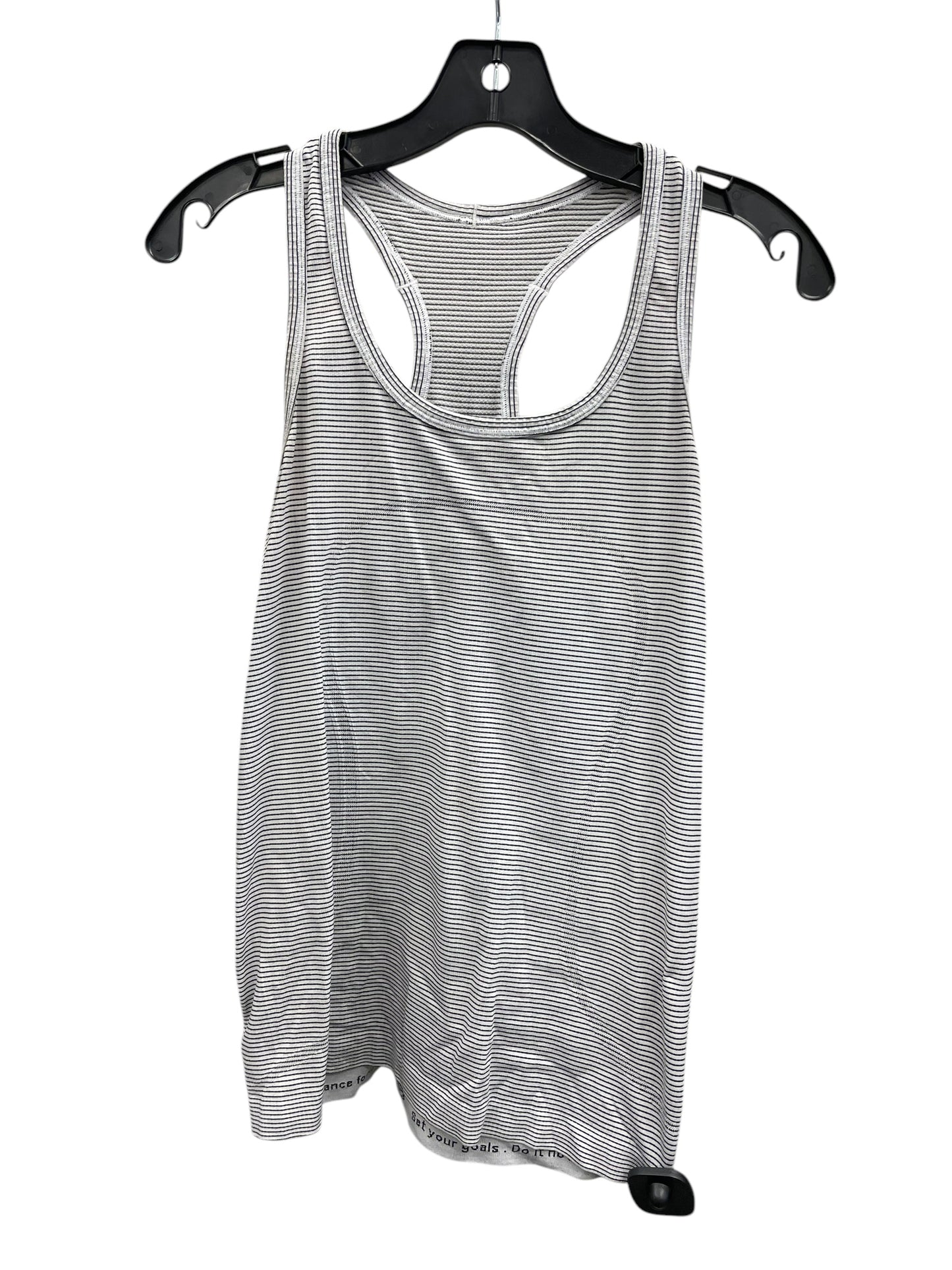 Athletic Tank Top By Lululemon In Striped Pattern, Size: 4