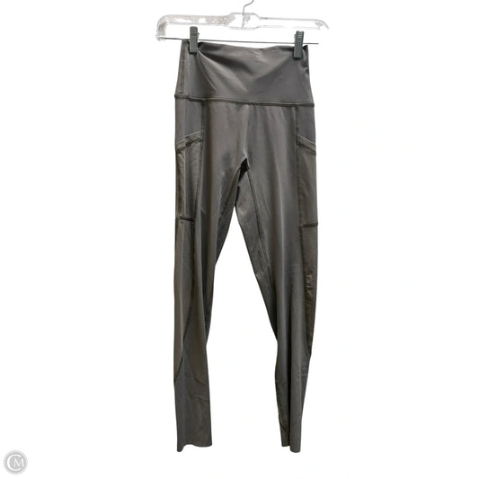 Athletic Leggings By Aerie In Grey, Size: S