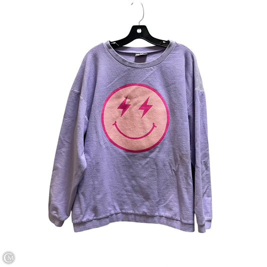 Sweatshirt Crewneck By Clothes Mentor In Purple, Size: Xl