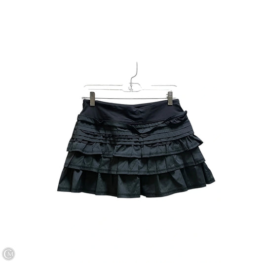 Athletic Skirt By Lululemon In Black, Size: 4