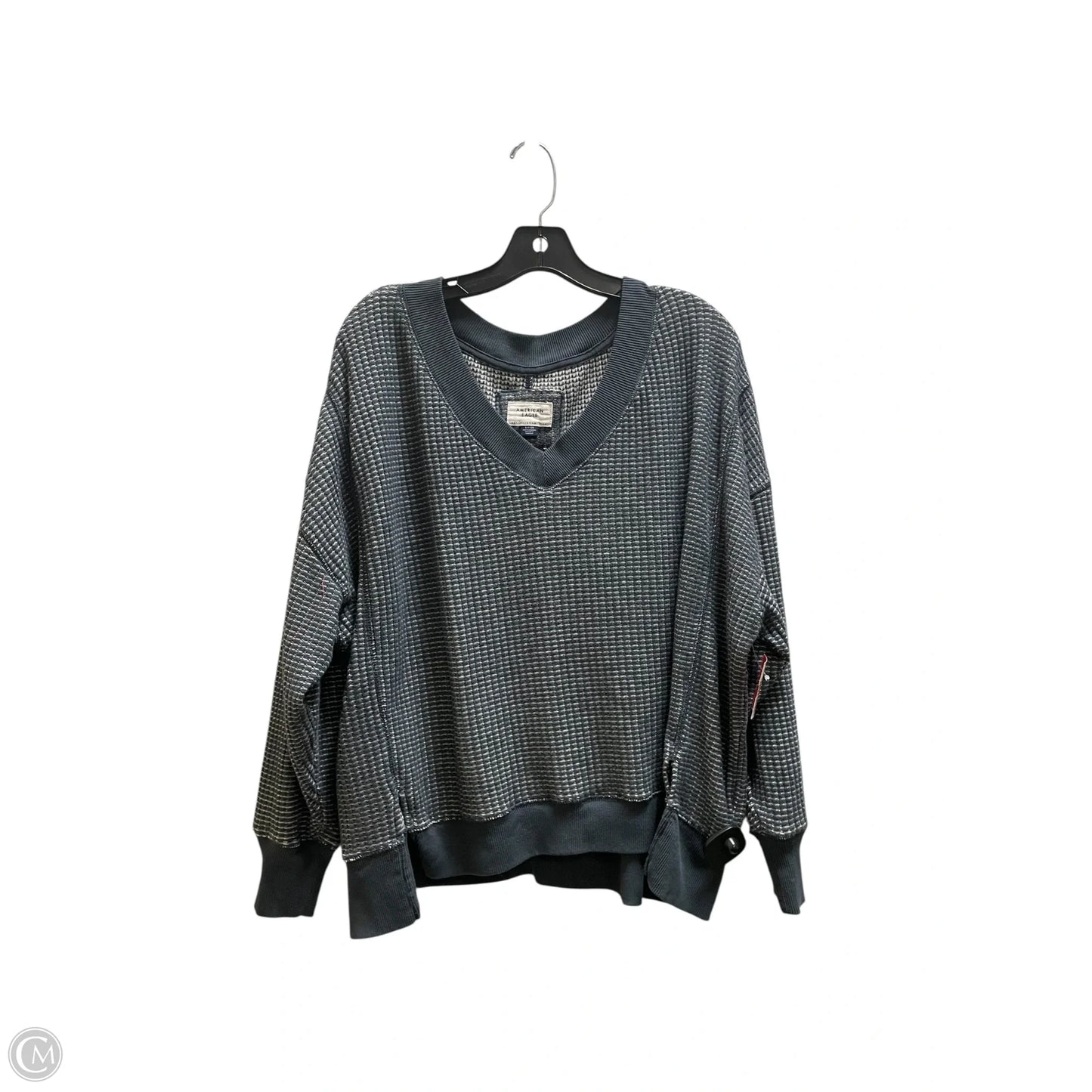 Top Long Sleeve By American Eagle In Blue, Size: S