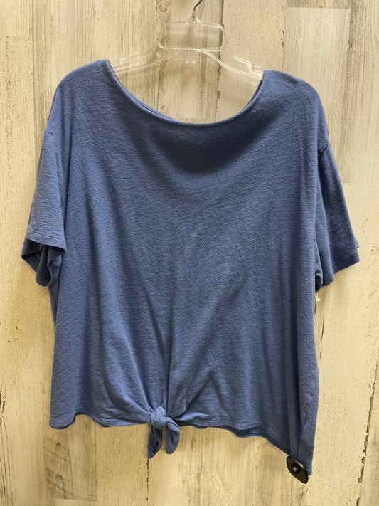 Top Short Sleeve By Old Navy In Blue, Size: Xxl