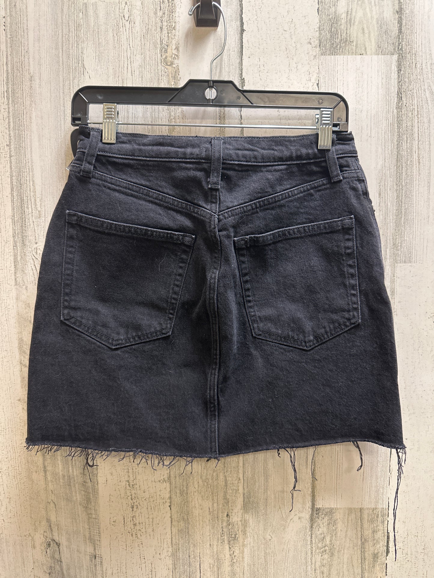 Black Denim Skirt Midi Abercrombie And Fitch, Size 6