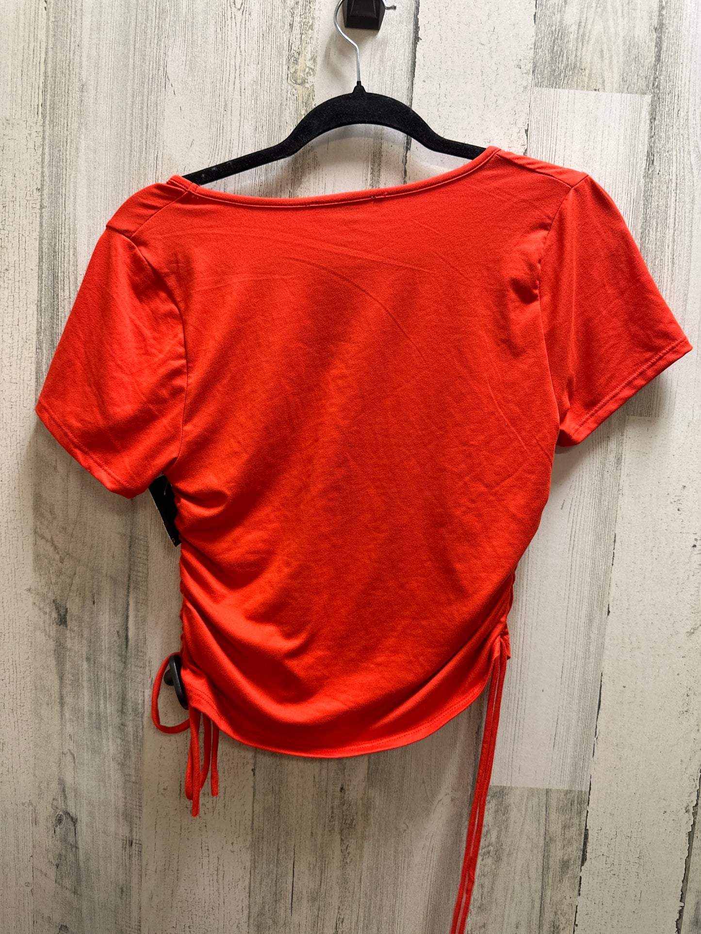 Red Top Short Sleeve Gaze, Size S