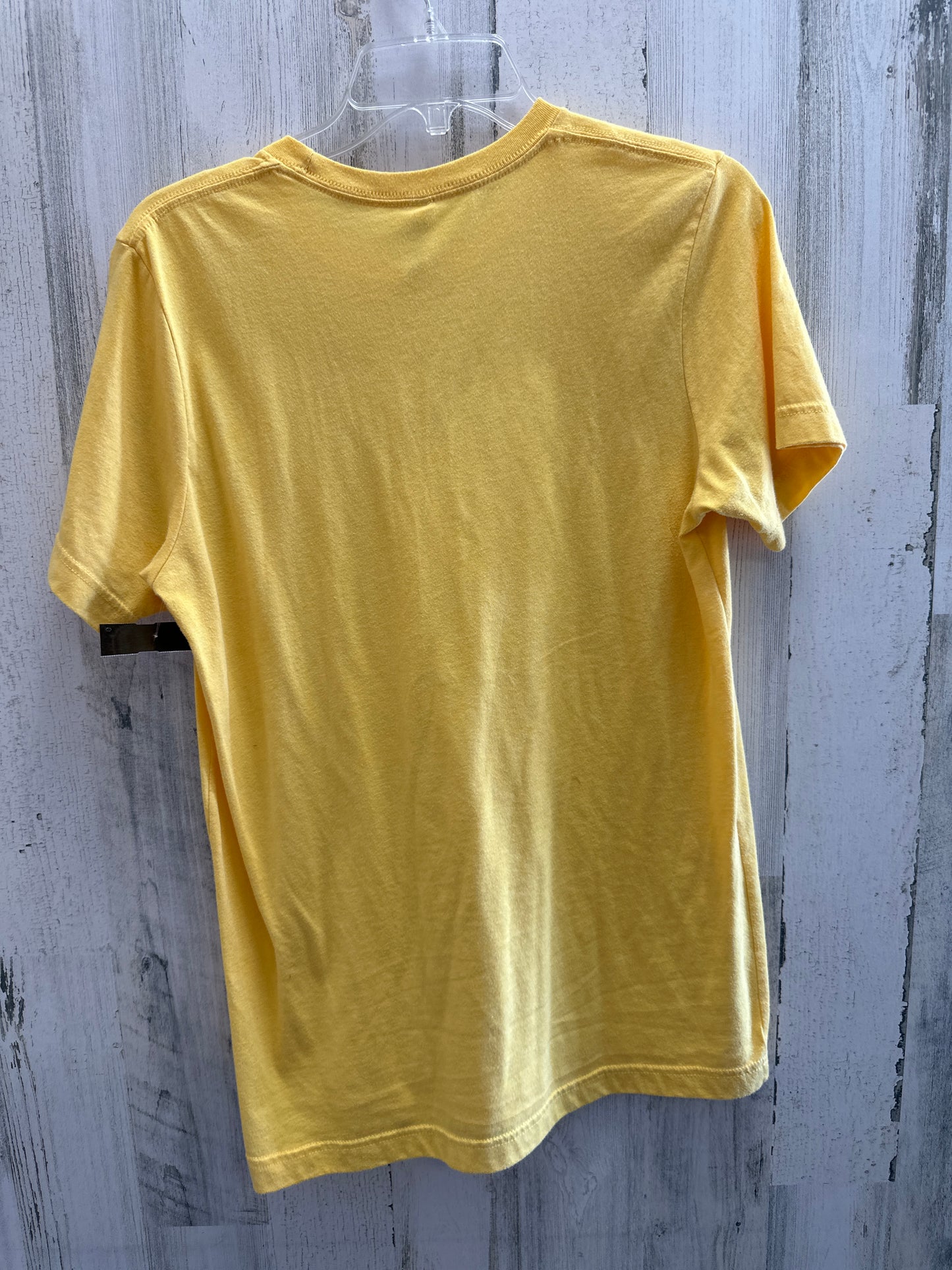 Yellow Top Short Sleeve Clothes Mentor, Size M