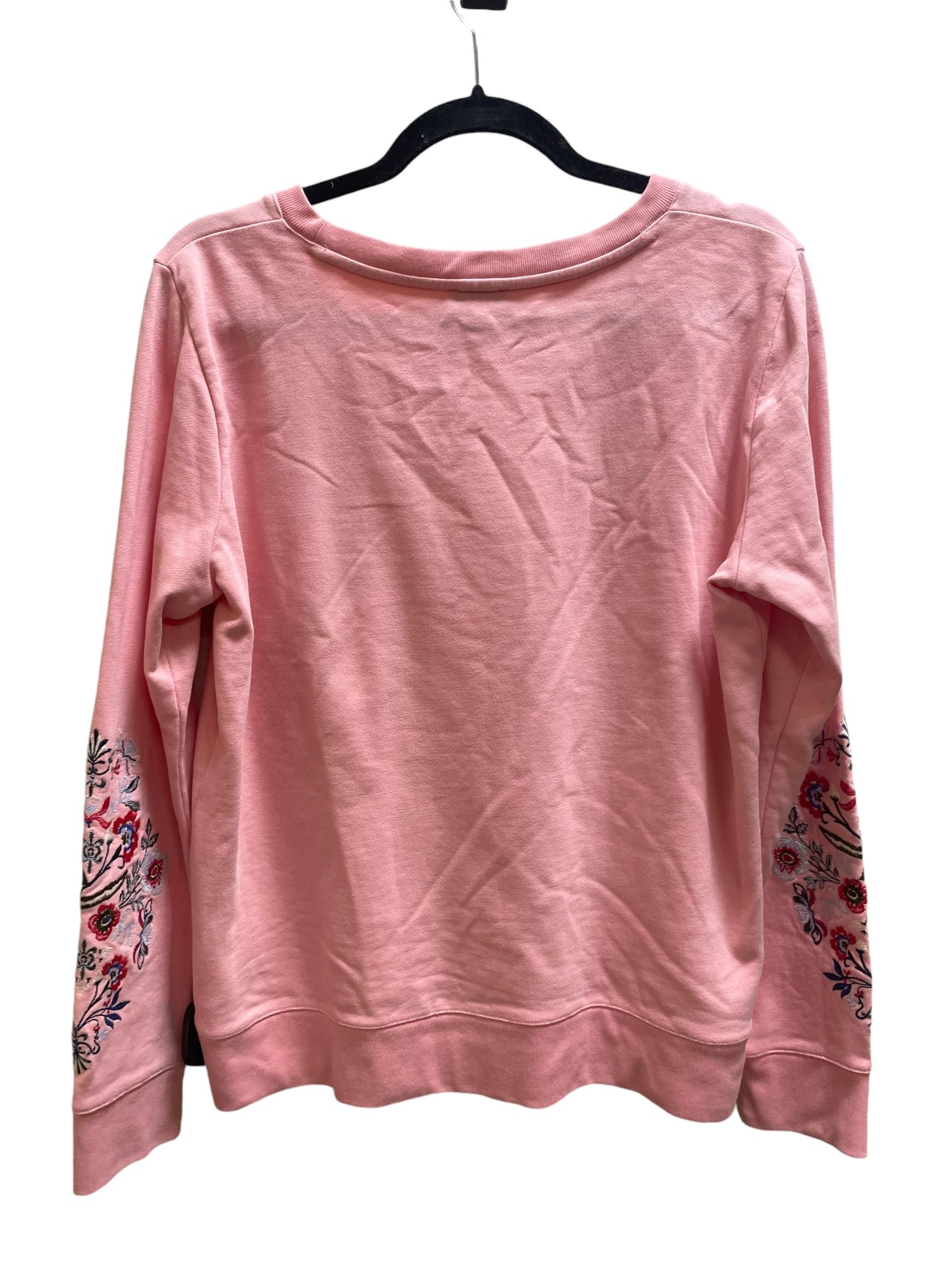 Sweatshirt Crewneck By Talbots In Pink, Size: M