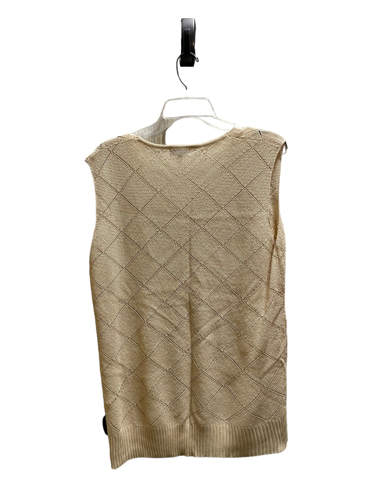 Top Sleeveless By White Birch In Tan, Size: 1x