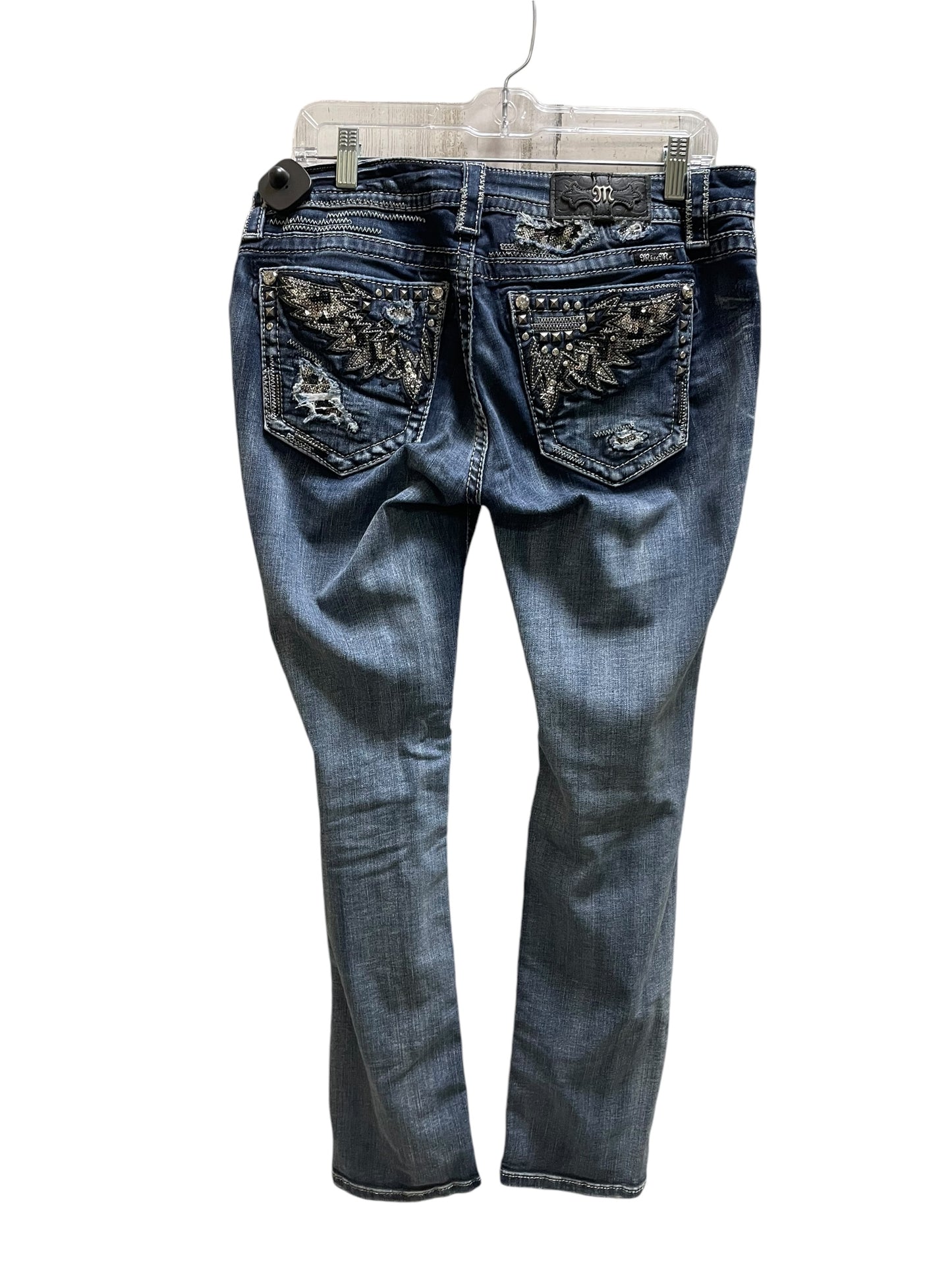 Jeans Boyfriend By Miss Me In Blue Denim, Size: 12