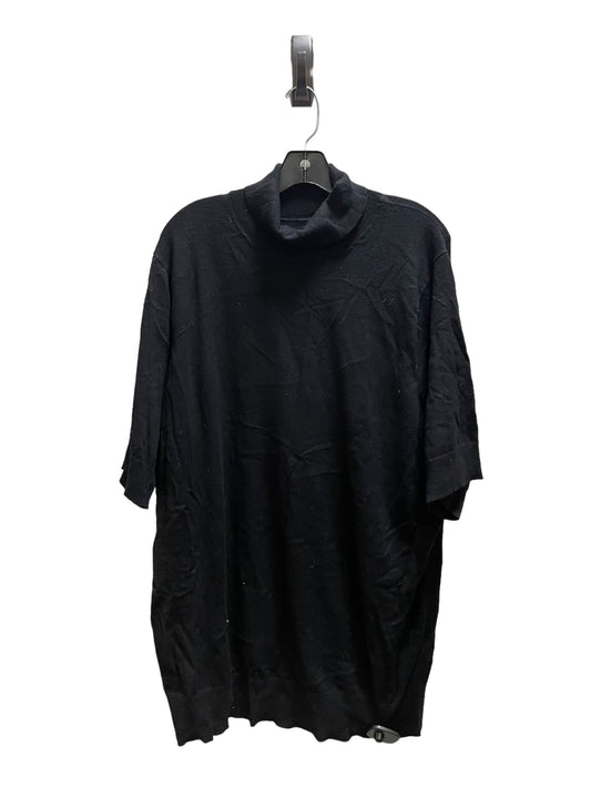 Sweater Short Sleeve By Torrid In Black, Size: 4x