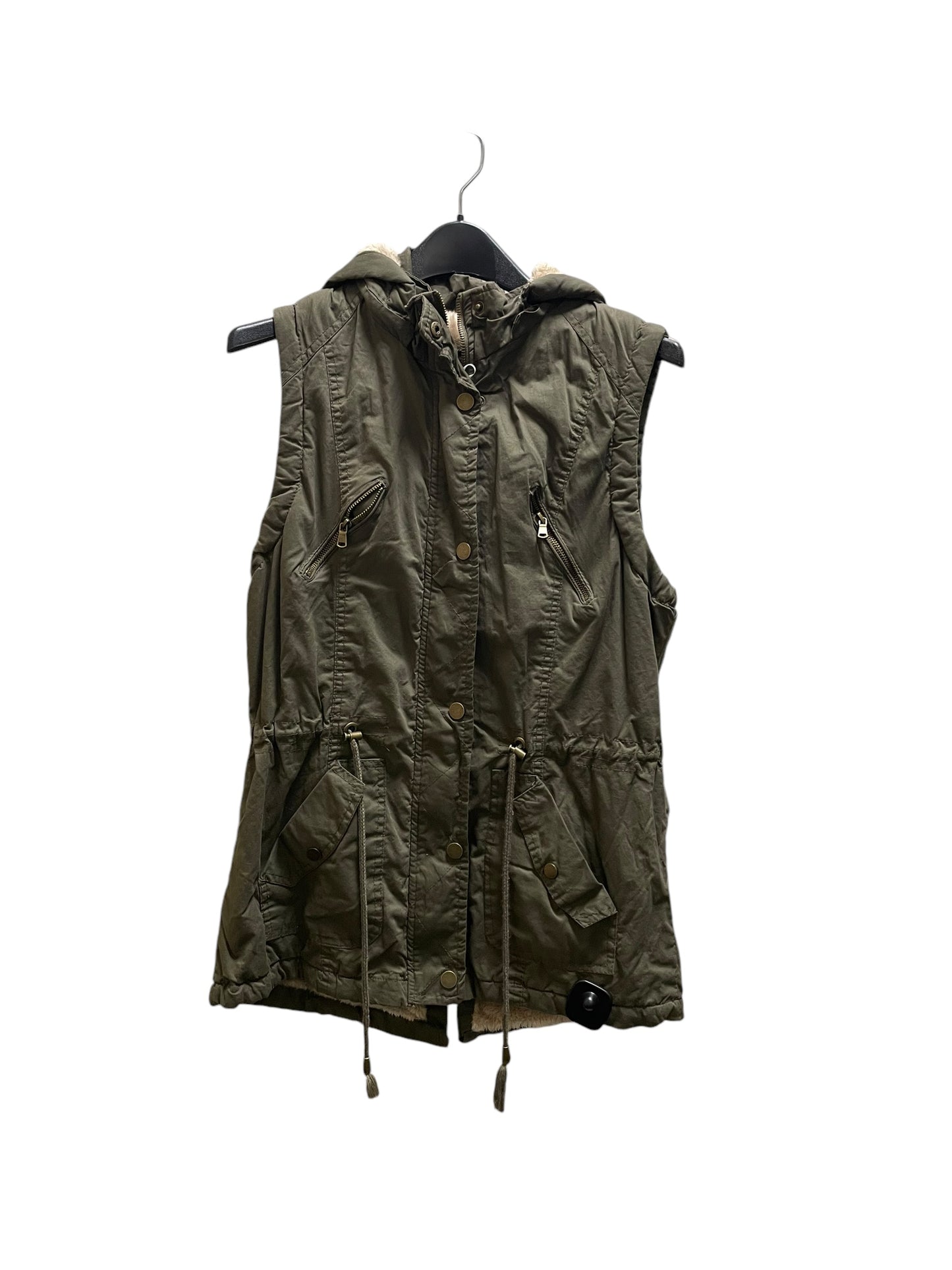 Vest Puffer & Quilted By Clothes Mentor In Green, Size: Xl