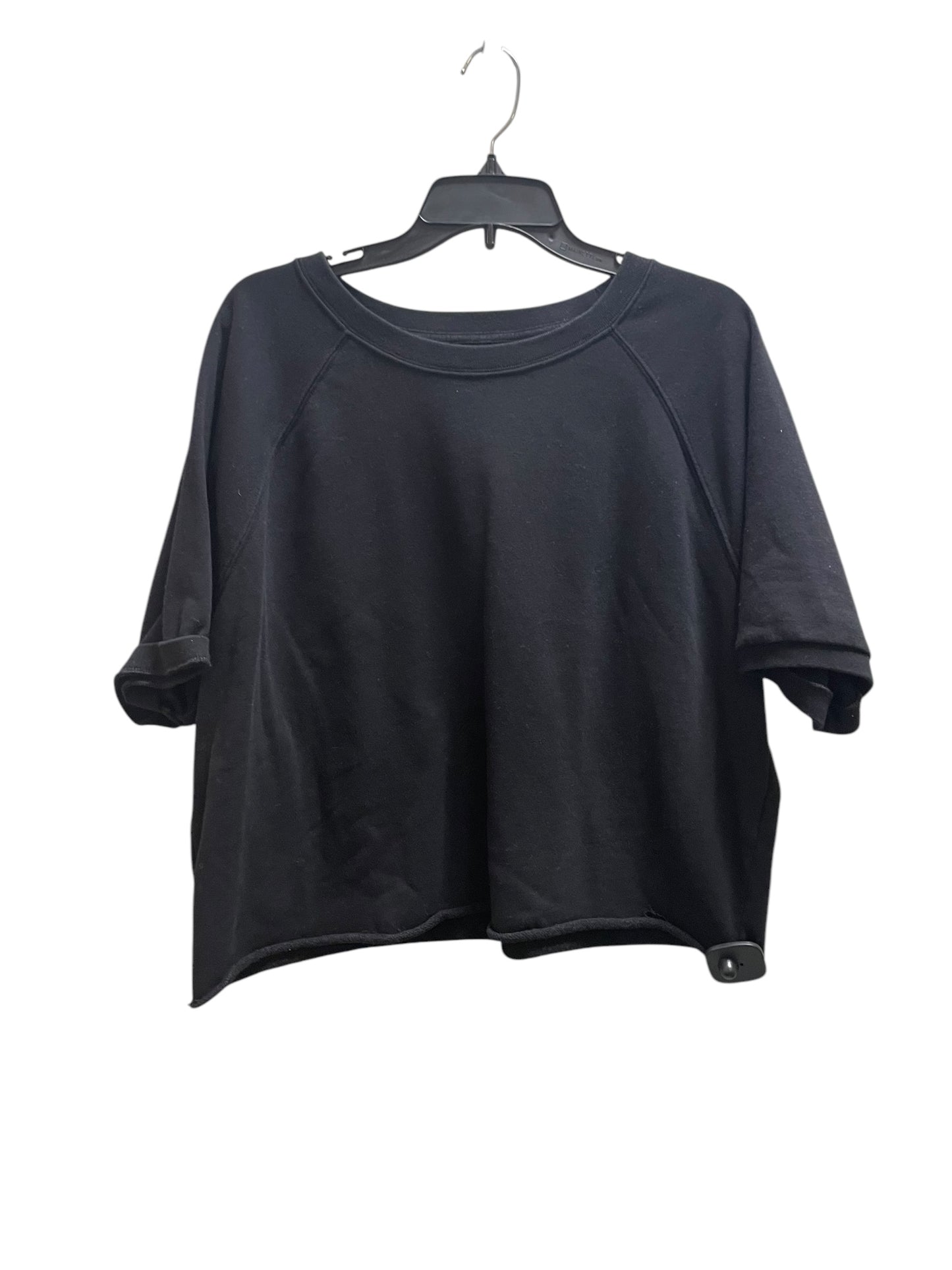 Top Short Sleeve Basic By Gap In Black, Size: L