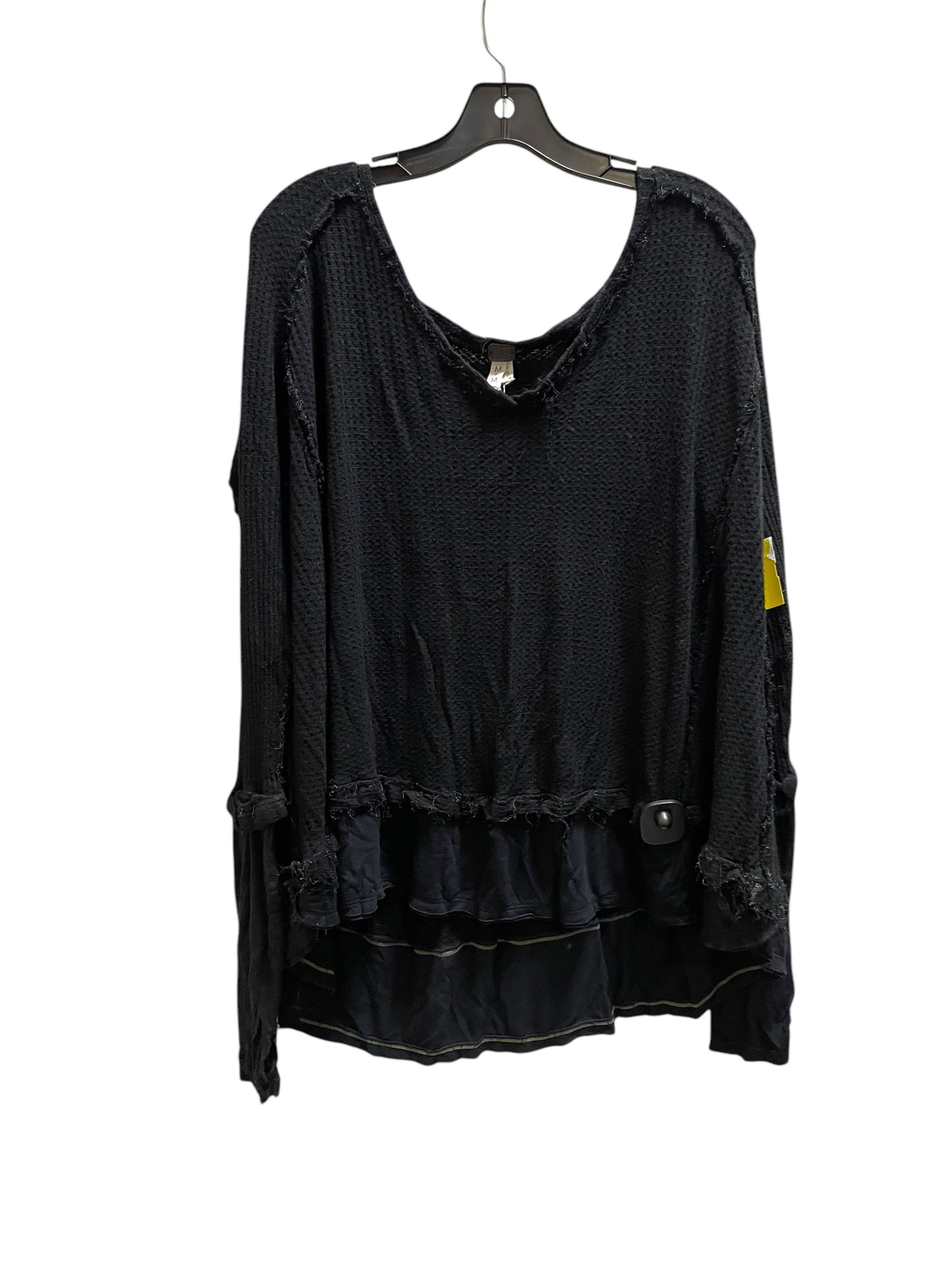 Top Long Sleeve By Free People In Black, Size: M