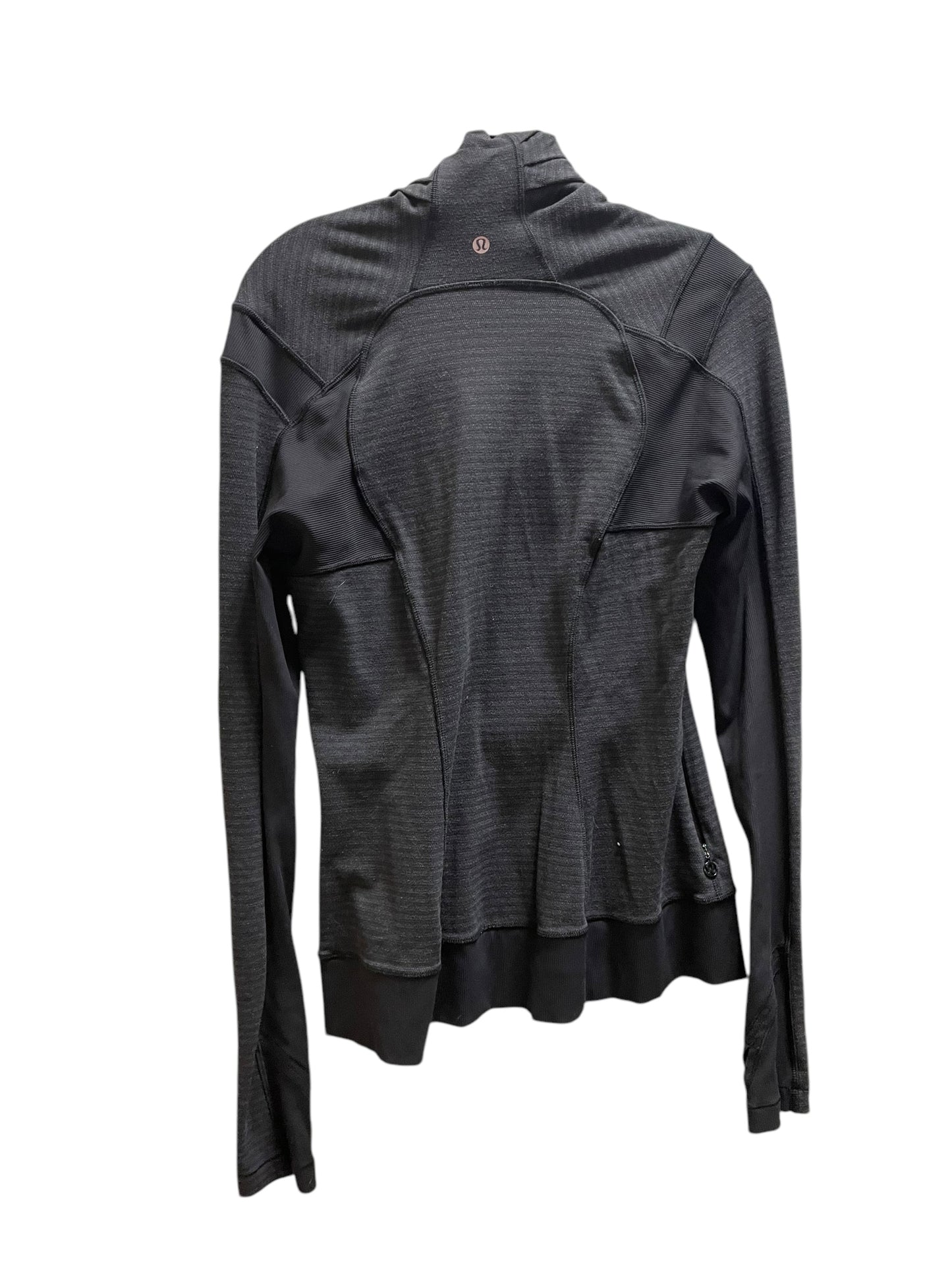 Athletic Jacket By Lululemon In Black, Size: 10